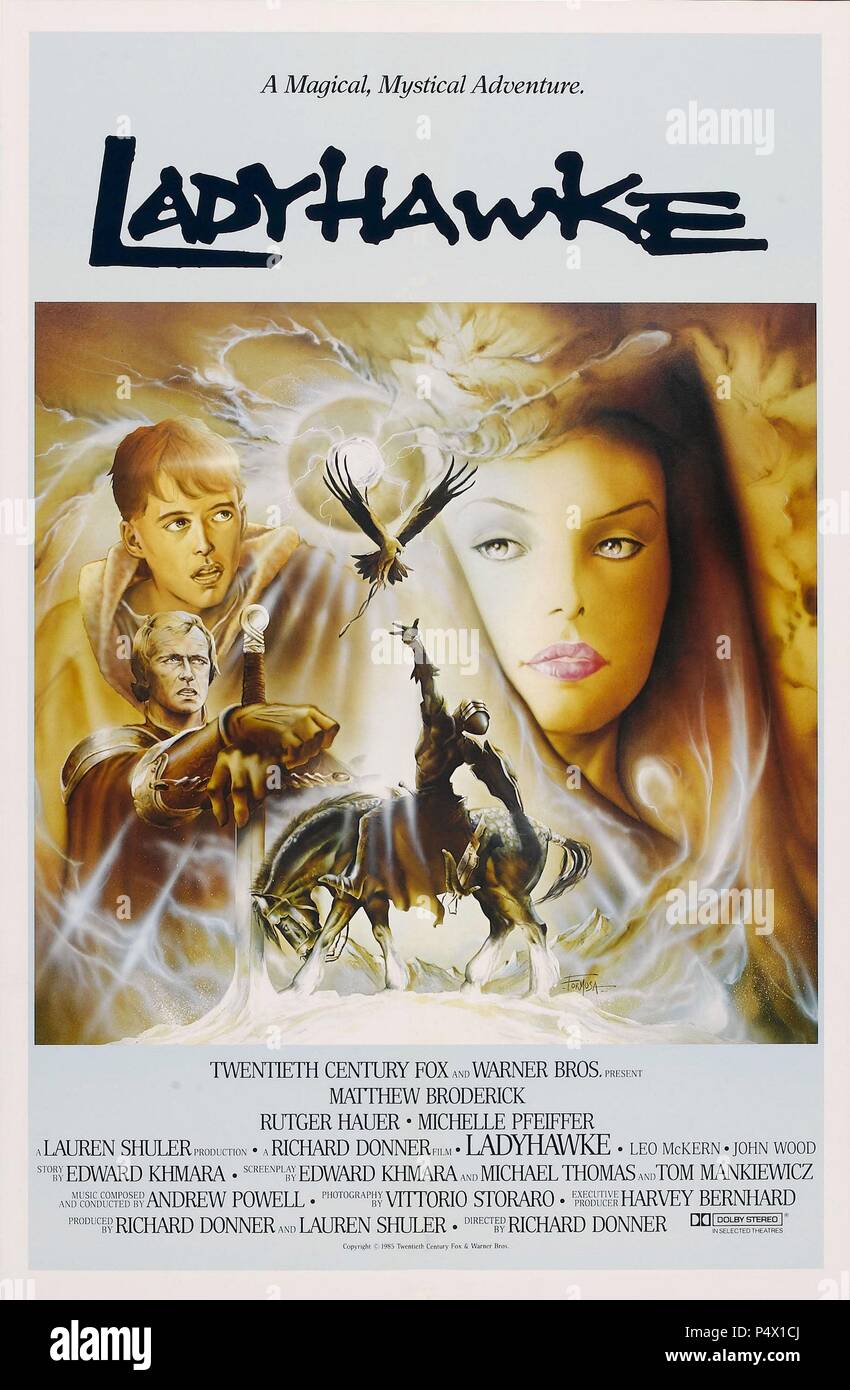 Original Film Title: LADYHAWKE.  English Title: LADYHAWKE.  Film Director: RICHARD DONNER.  Year: 1985. Credit: 20TH CENTURY FOX / Album Stock Photo