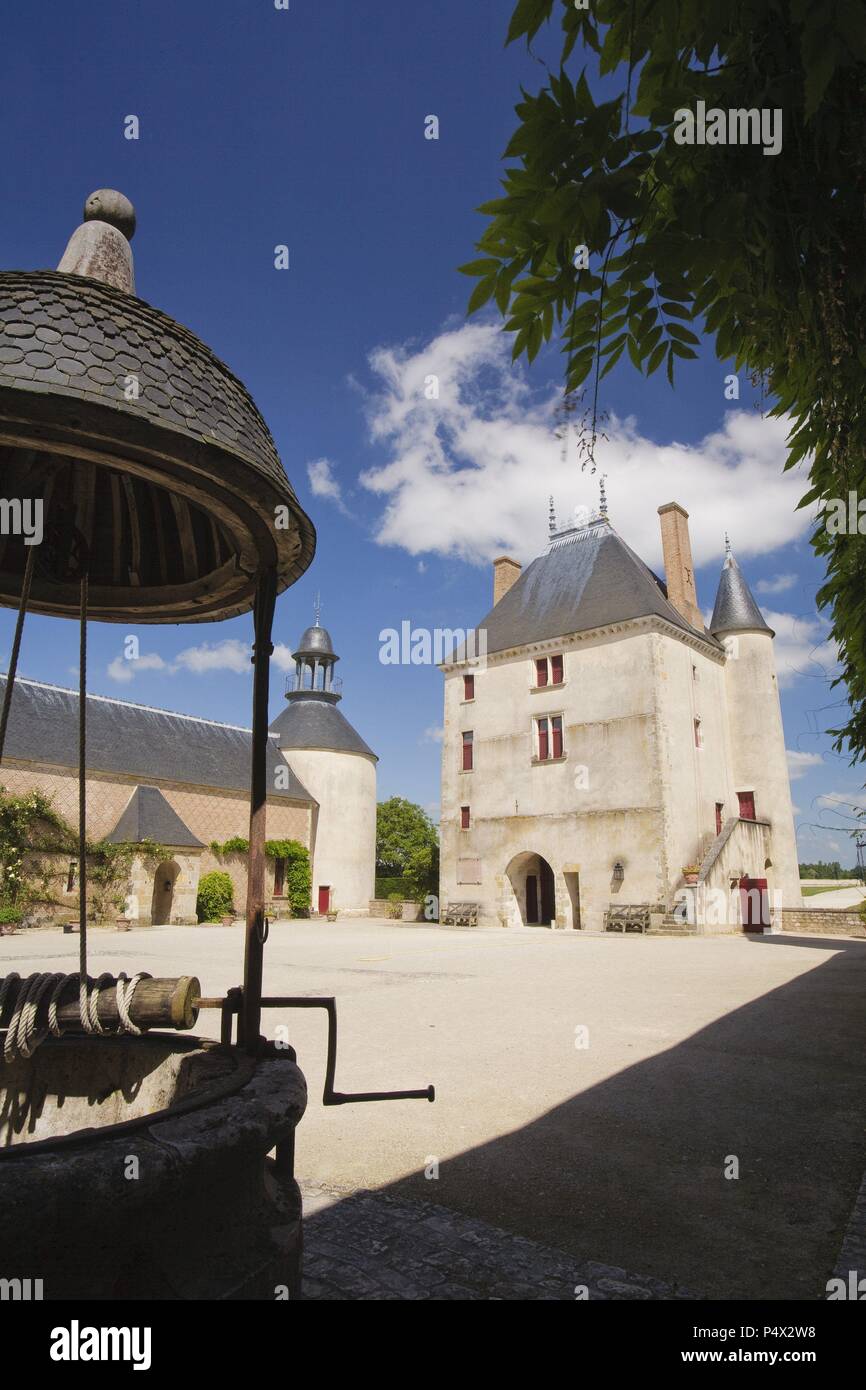 Chamerolles Castle. Loire Valley. France. Stock Photo