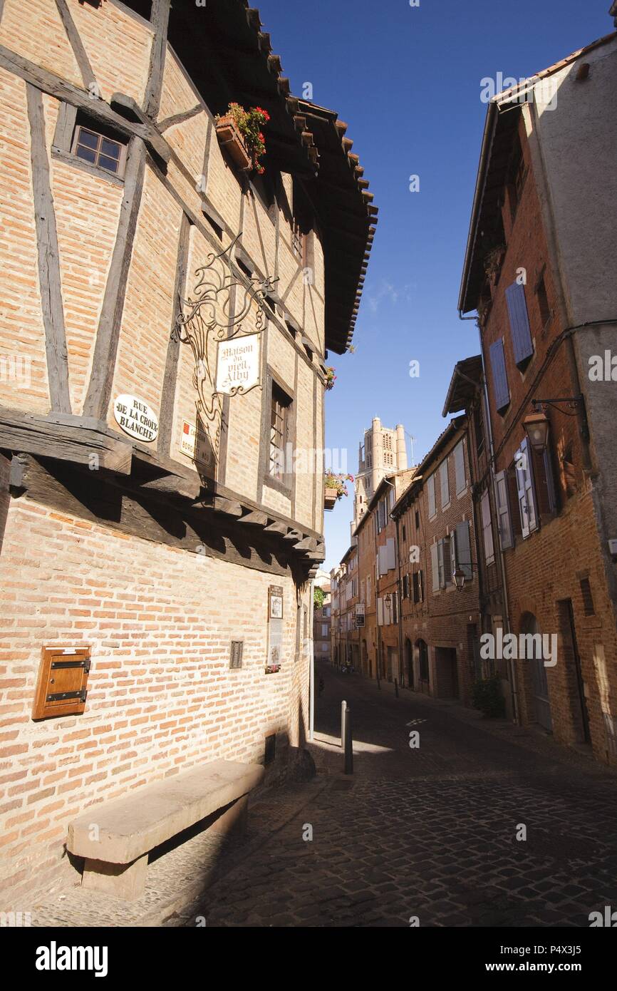 House of Vieil Alby. Albi City. Tarn. France Stock Photo Alamy