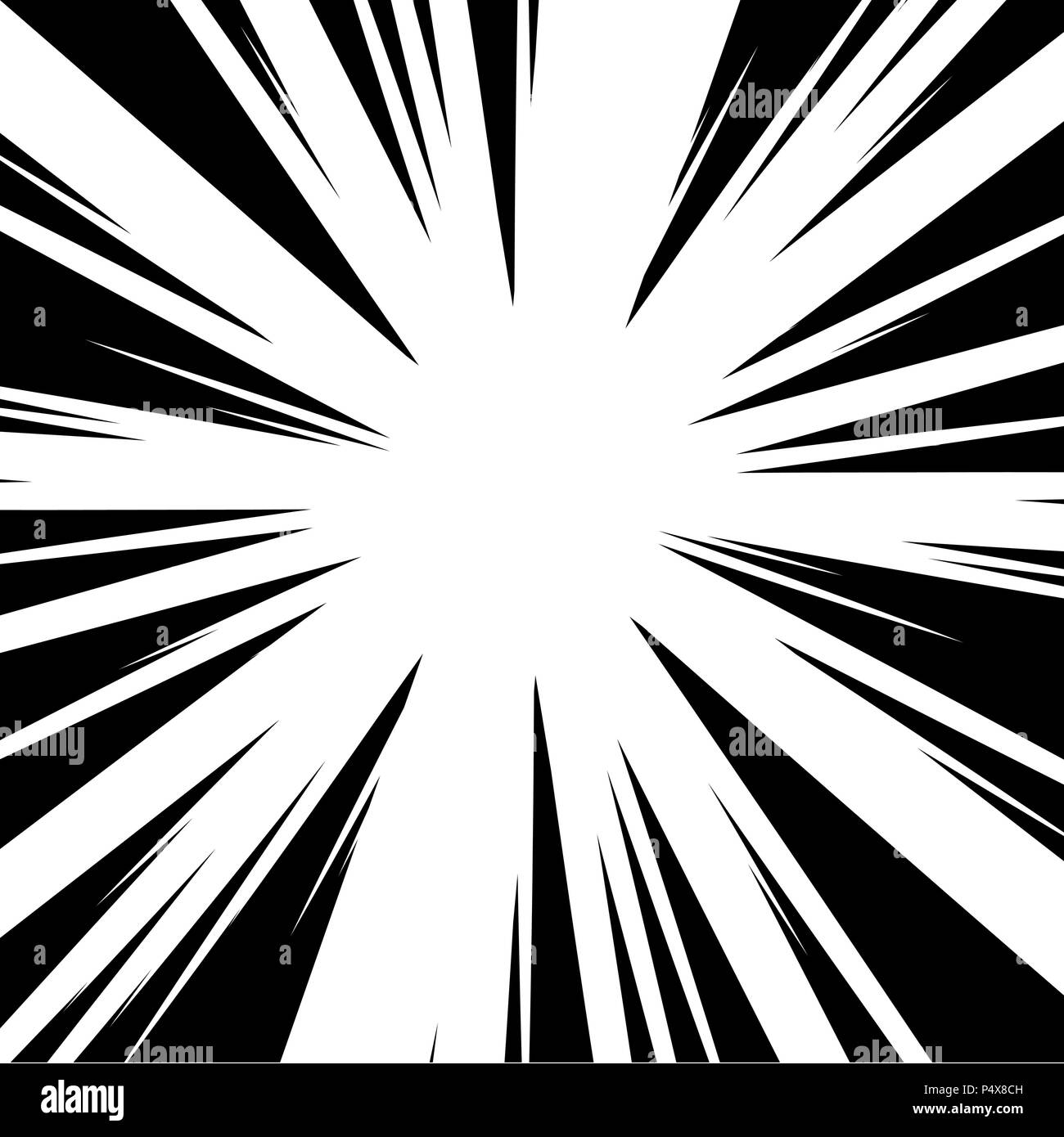 Comic strip radial motion lines set. Anime comics book hero speed or fight  action texture rays. Manga cartoon drawing explosions background  collection. Vector eps illustration 7165804 Vector Art at Vecteezy