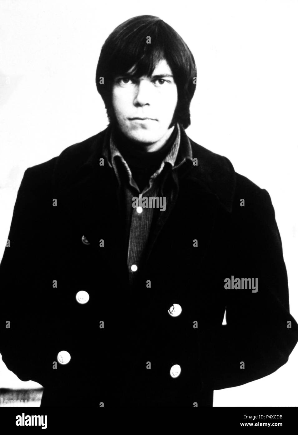 El músico Neil Young. 1969. Stock Photo