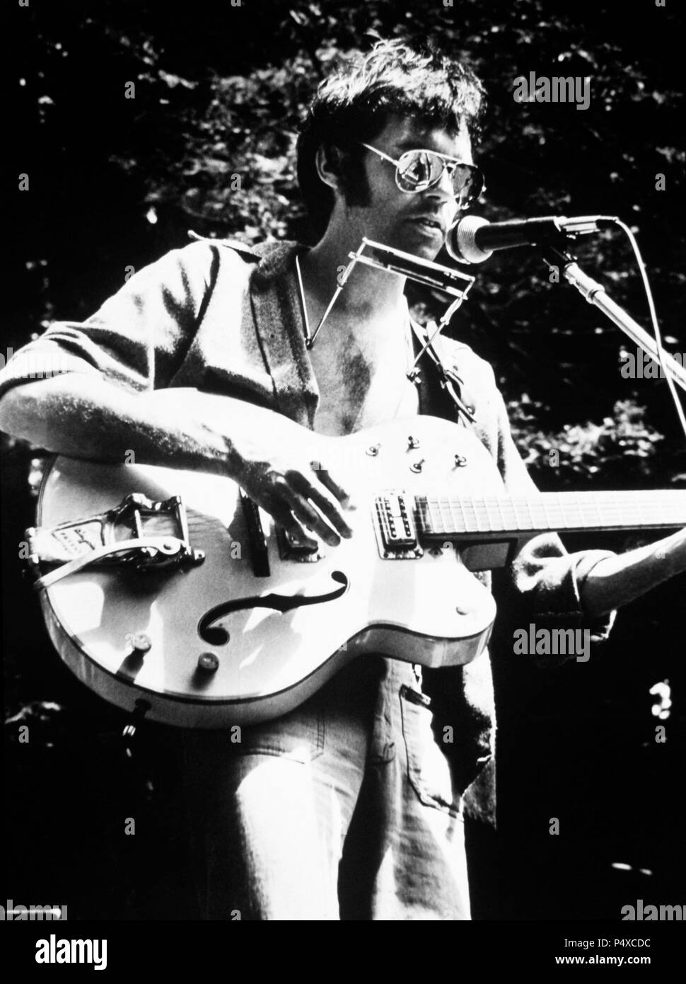 El músico Neil Young. 1978. Stock Photo
