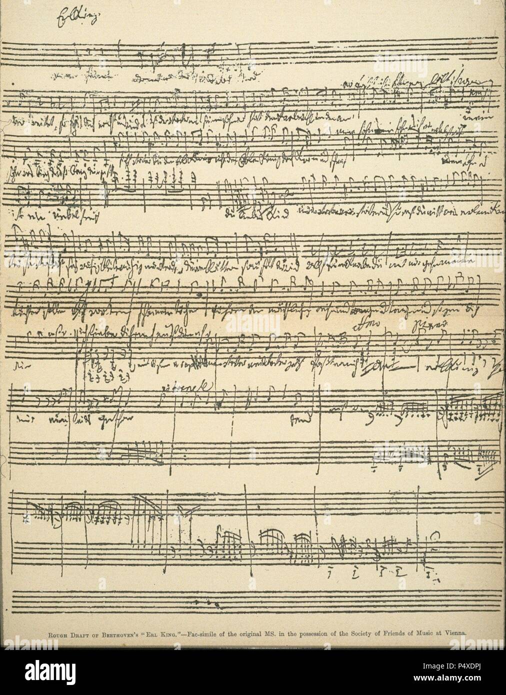 Ludwig Van Beethowen German Composer Master Of Classical Music Composed Ninth Symphony 1817 23 When Totally Deaf Rough Draft Of Beethoven S Erl King Artwork Also Known As Der Erlkoenig Stock Photo Alamy Ludwig Van Beethowen German Composer Master Of Classical Music Composed Ninth Symphony 1817 23 When Totally Deaf Rough Draft Of Beethoven S Erl King Artwork Also Known As Der Erlkoenig Stock Photo Alamy