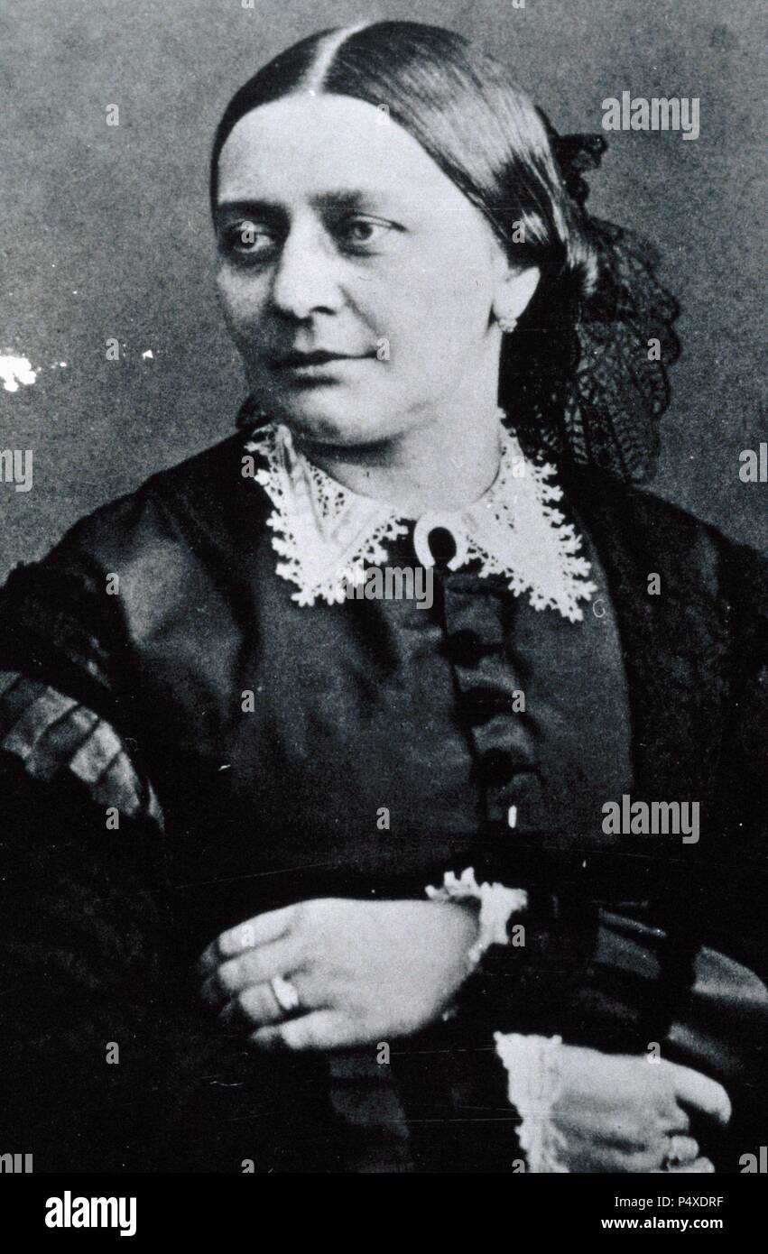 Clara Wieck Schumann. Stock Photo