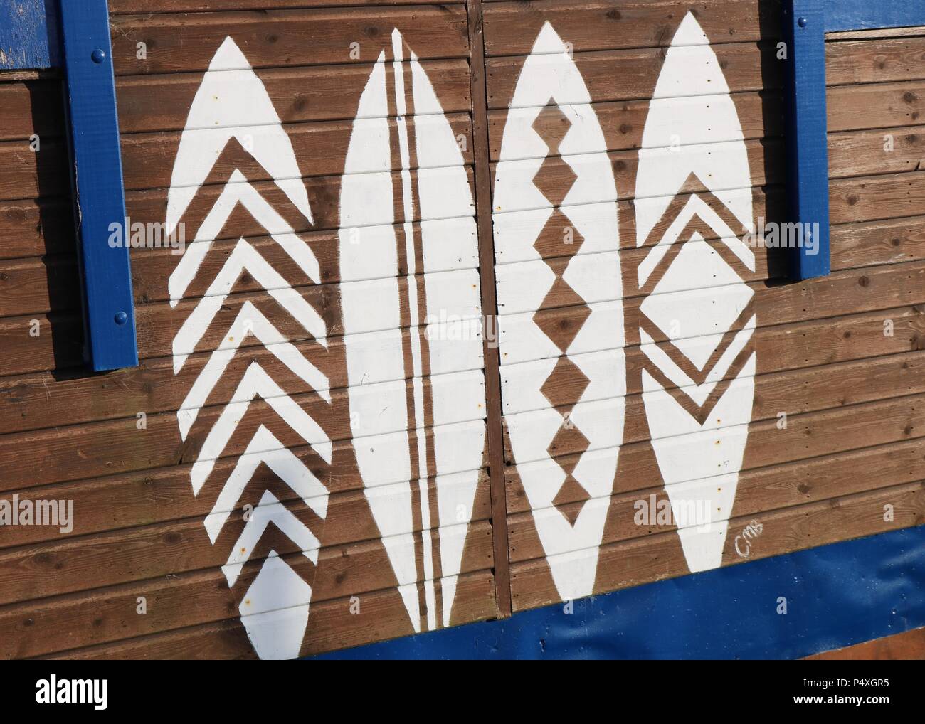 Surfboard Stencils , Whitstable Kent Stock Photo Alamy