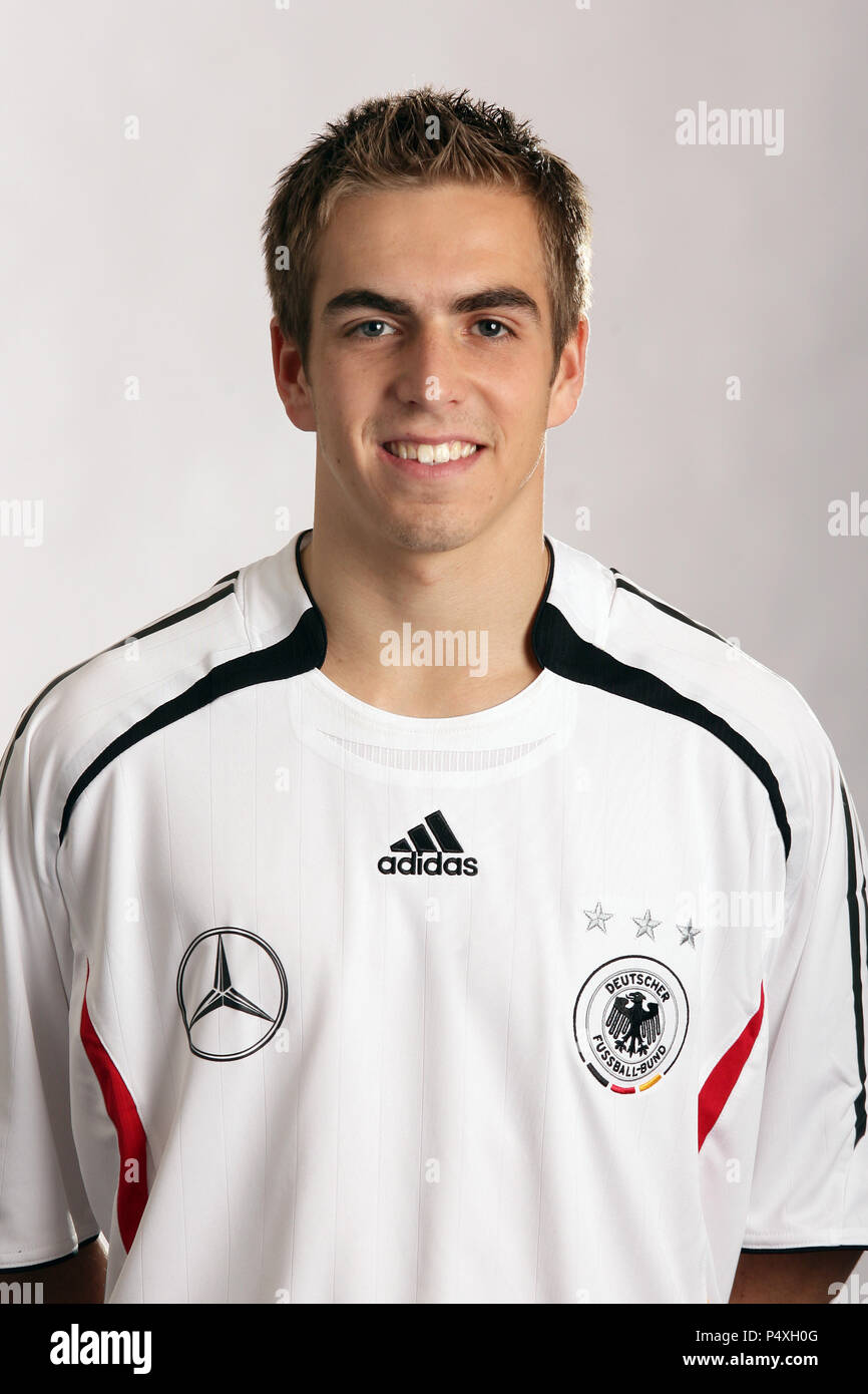DŸsseldorf, Germany, 31.01.2006: team photo and individual portraits German national  football team for FIFA World Cup 2006 Germany --- Philipp LAHM Stock Photo