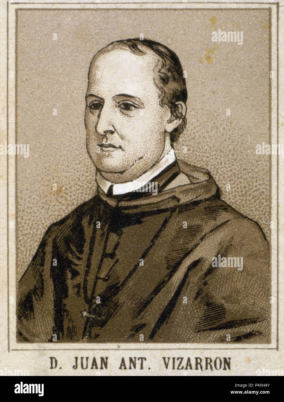 Juan Antonio de Vizarron y Eguiarreta (ca. 1685-1747). Archbishop of Mexico  and Spanish viceroy of New Spain. Engraving Stock Photo - Alamy