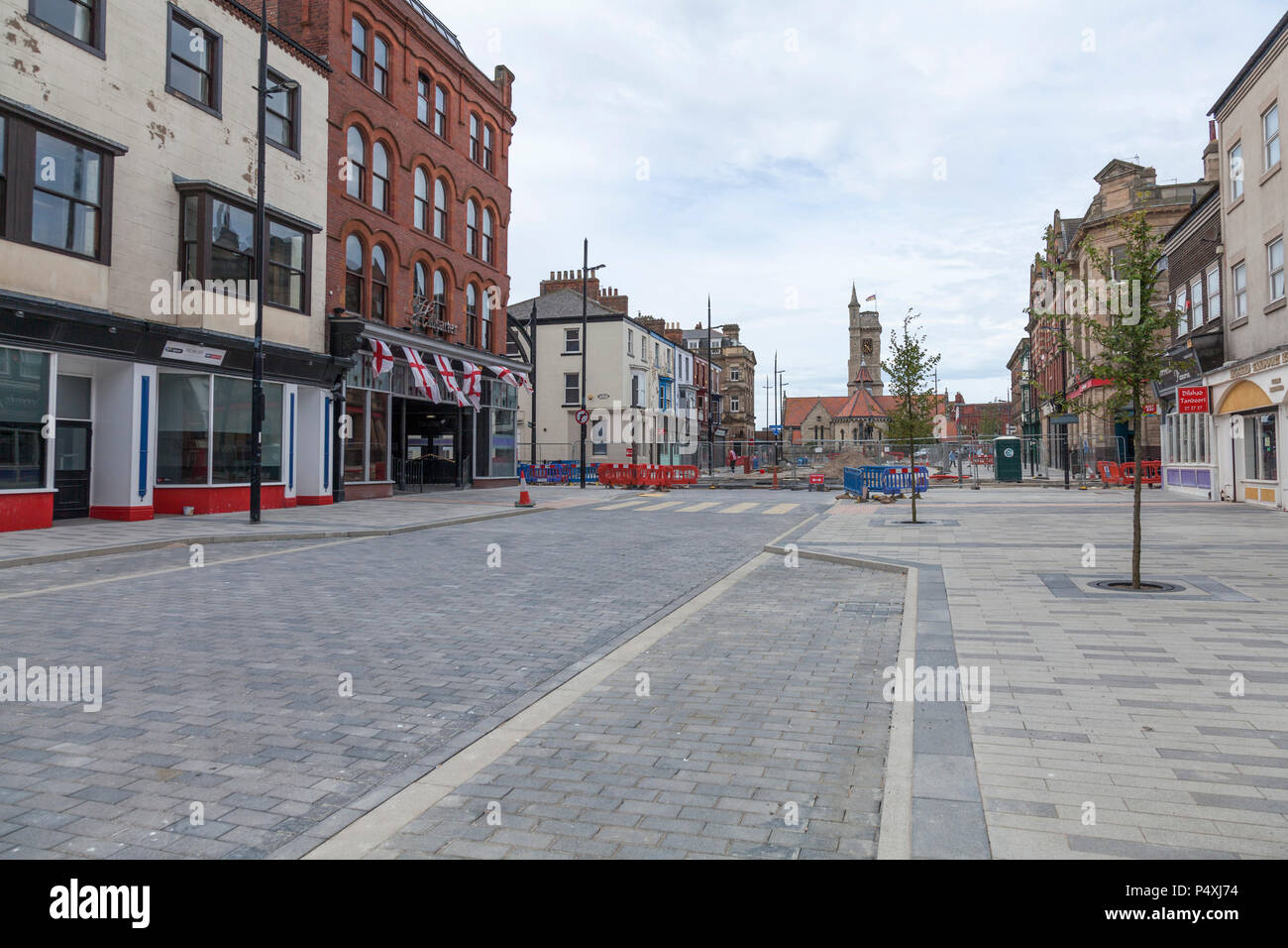 Church Street,Hartlepool, England, UK in the process of refurbishment Stock Photo Alamy