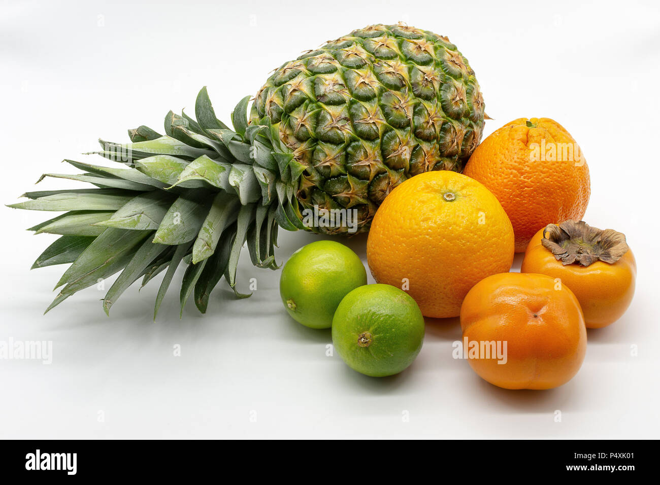 pineapple, oranges, limes, sharon Stock Photo Alamy