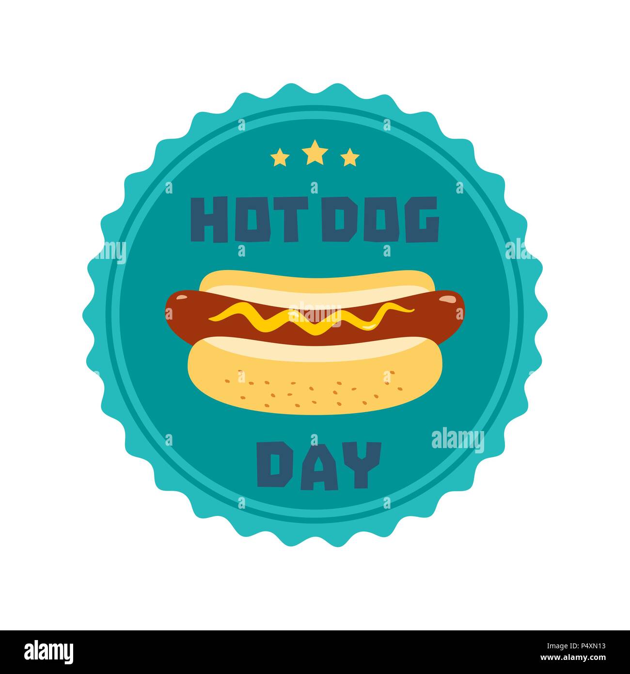 Retro hot dog advertisement Cut Out Stock Images & Pictures Alamy