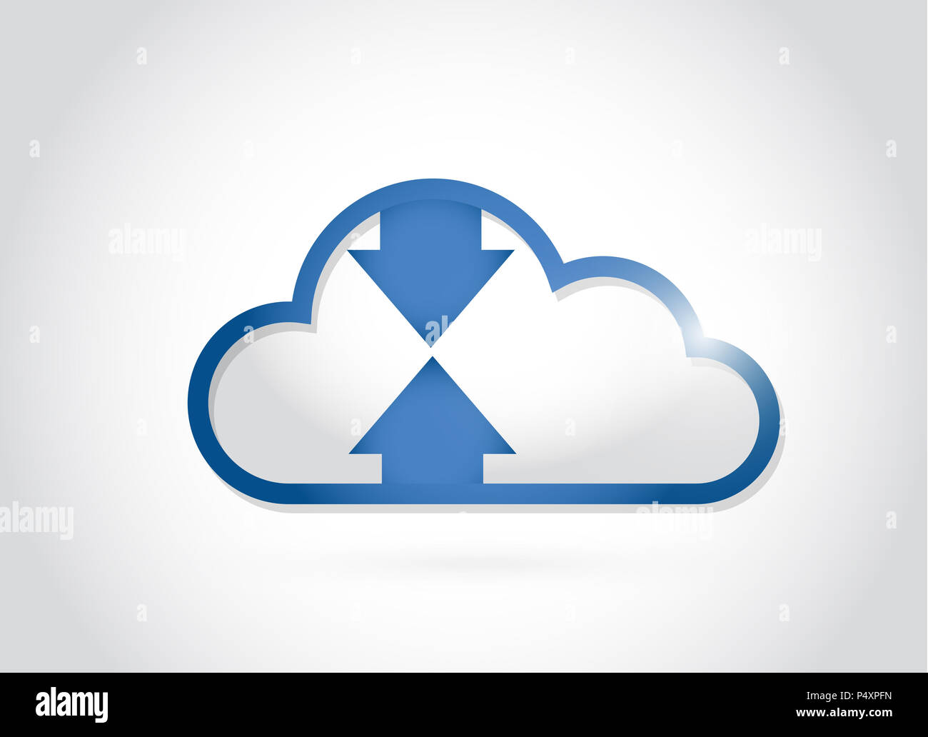 Cloud computing design concept. vector illustration. isolated over a ...