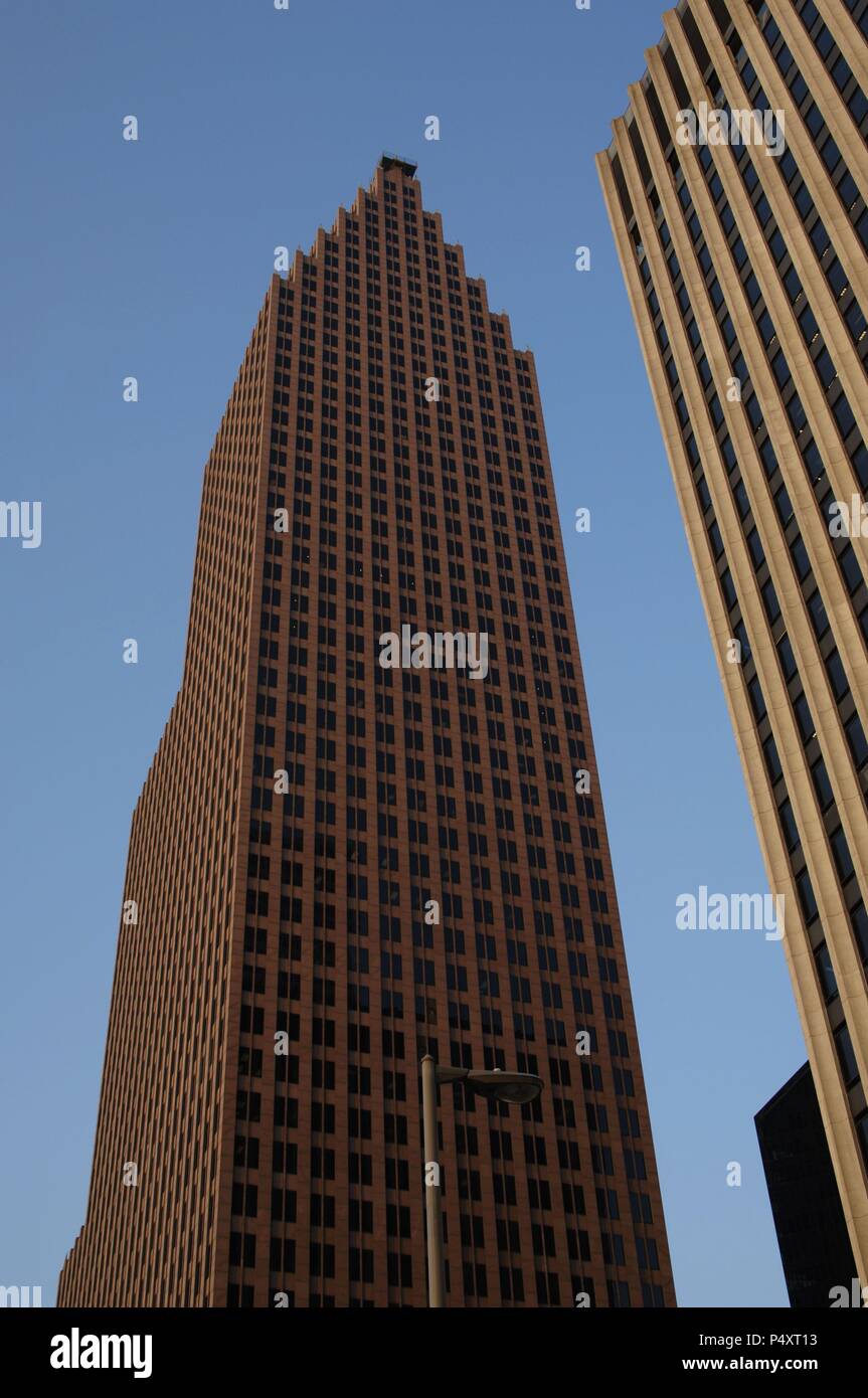 ESTADOS UNIDOS. HOUSTON. Rascacielos en el centro de la ciudad. Estado de Texas. Stock Photo