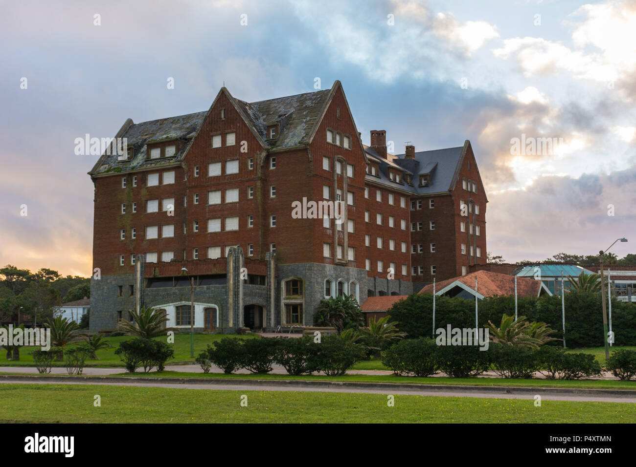 Ex Hotel San Rafael, Maldonado, Uruguay. Stock Photo