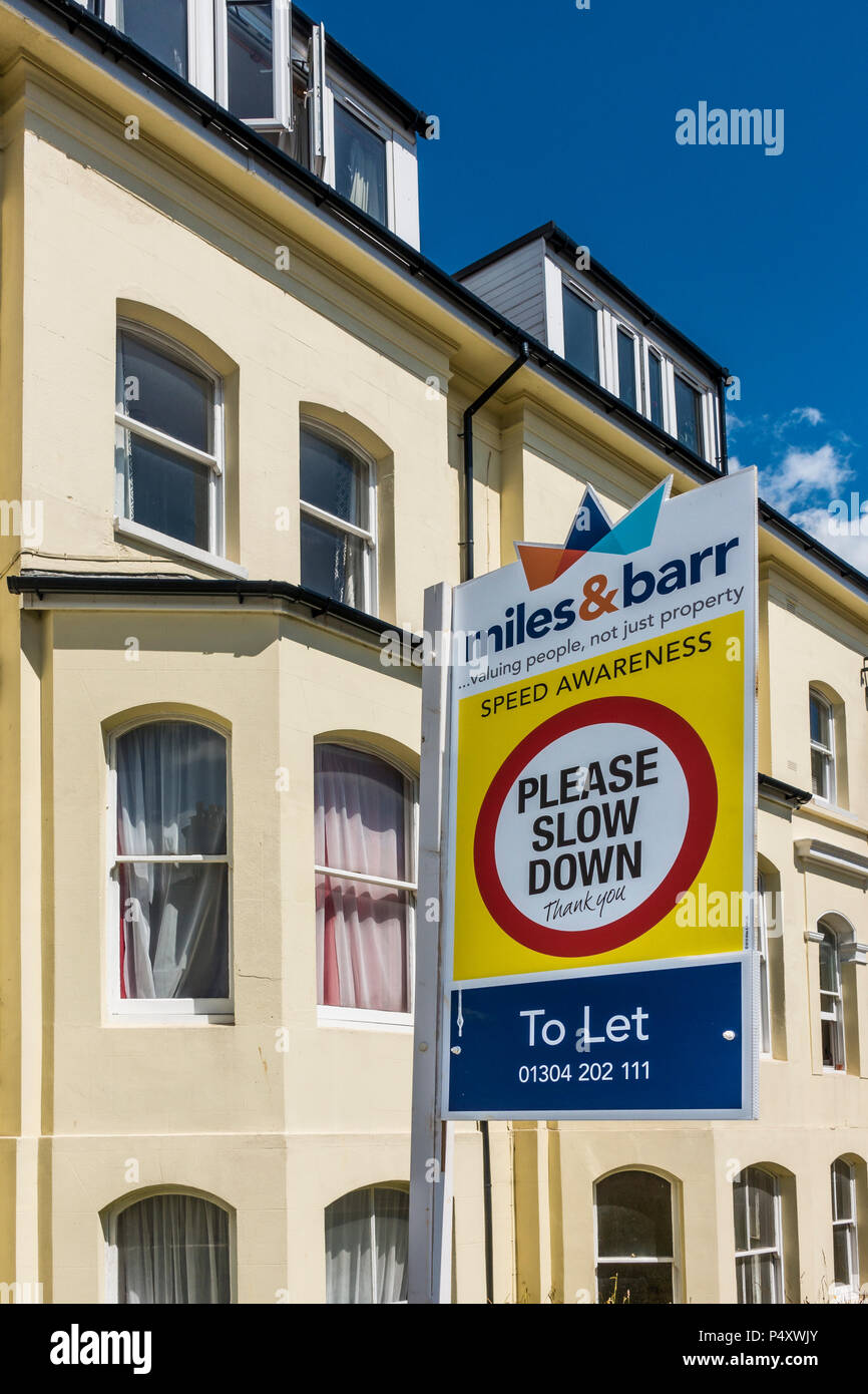 Miles and Barr,Estate Agent,Letting Agent,To Let,Sign Stock Photo