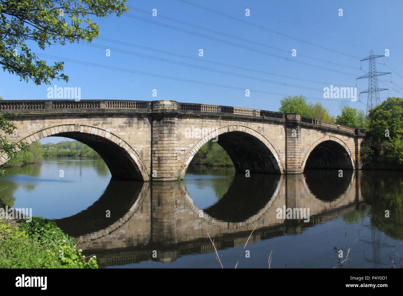 John Carr's Old toll bridge completed 1804 the Old Great North Road Ferrybridge Knottingley West Yorkshire Britain, UK Stock Photo