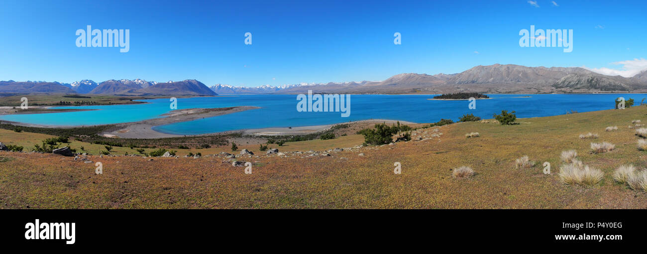 New zealand south island lake tekapo hi-res stock photography and ...