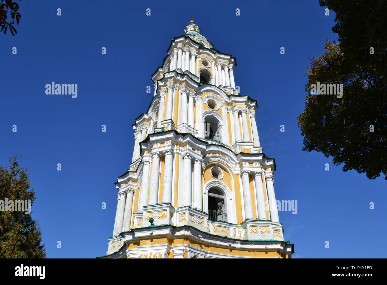 The bell tower of the Orthodox Cathedral of the XVII century Stock ...