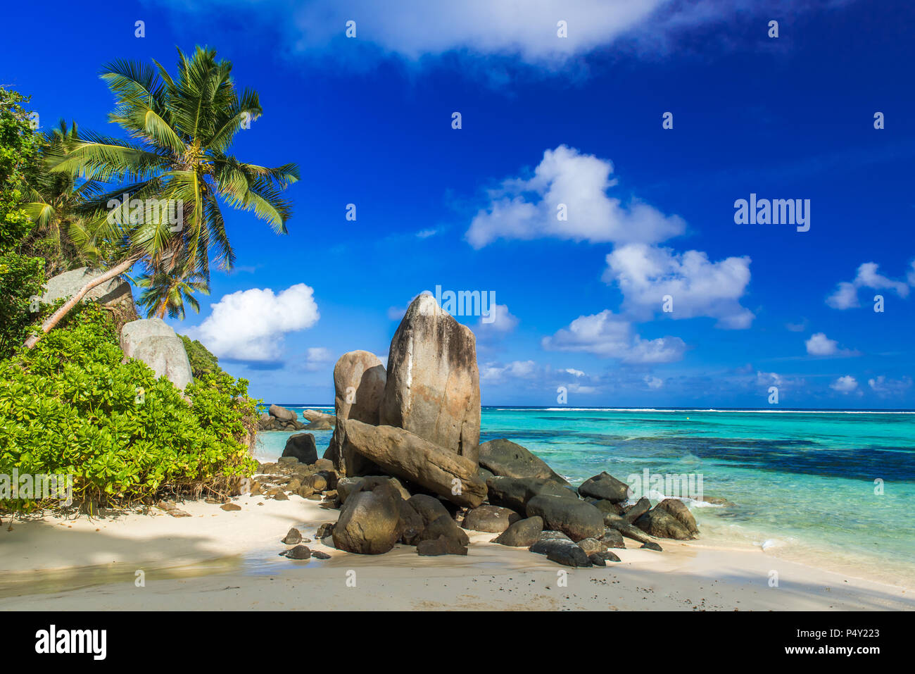 Beautiful beach Anse aux Pins Mahe, Seychelles Stock Photo Alamy