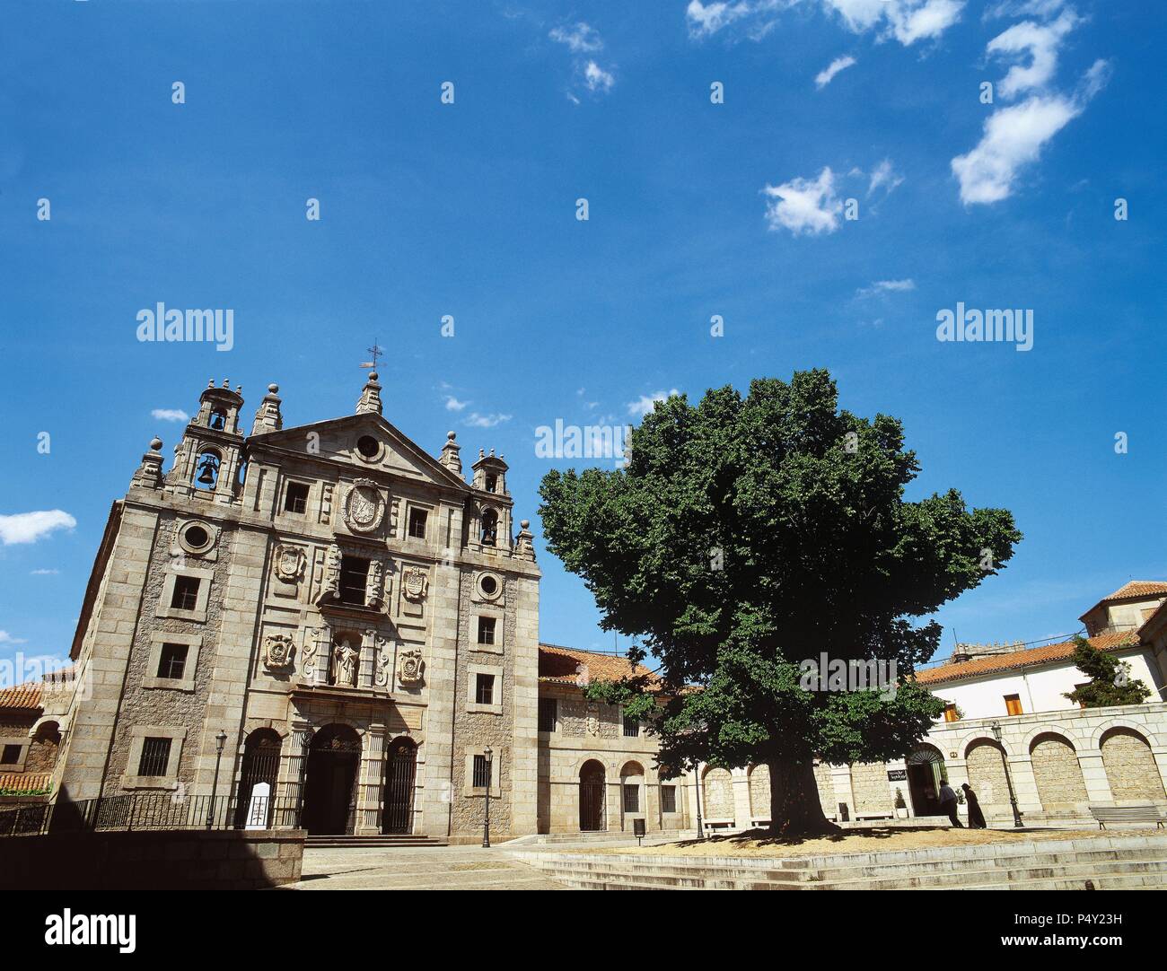 Spain. Castile-Leon. Avila. Church and convent of St. Teresa. Architect Fray Alonso de San Jose, 17th century. Baroque style. Stock Photo