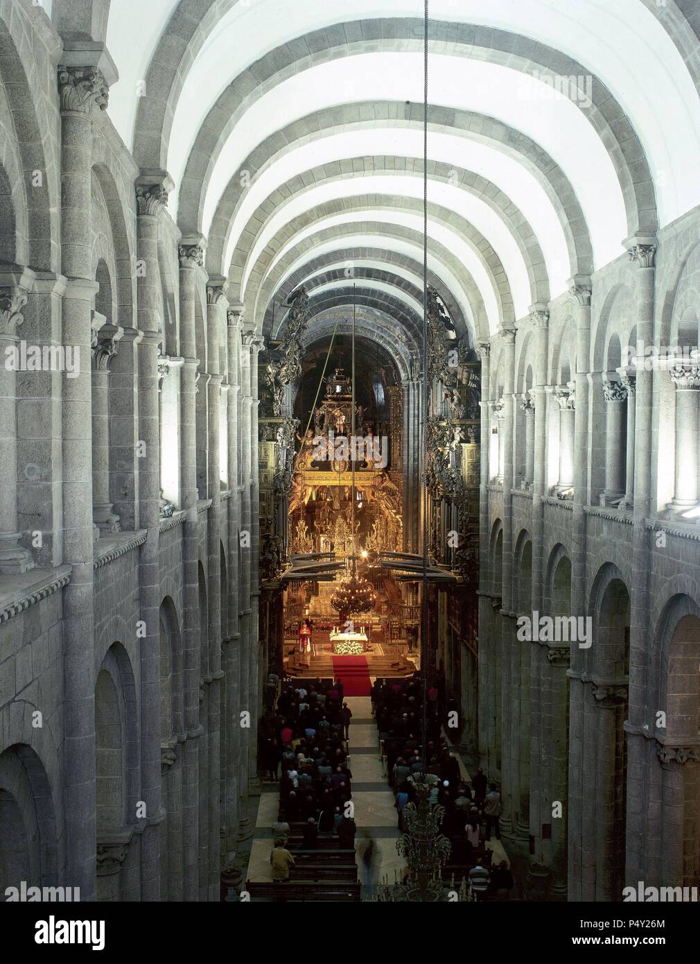 Spain Galicia Santiago De Compostela Cathedral Construction Of The Present Cathedral Began In 1075 Under The Reign Of Alfonso Vi Of Castile 1040d1109 And The Patronage Of Bishop Diego Pelaez The Building