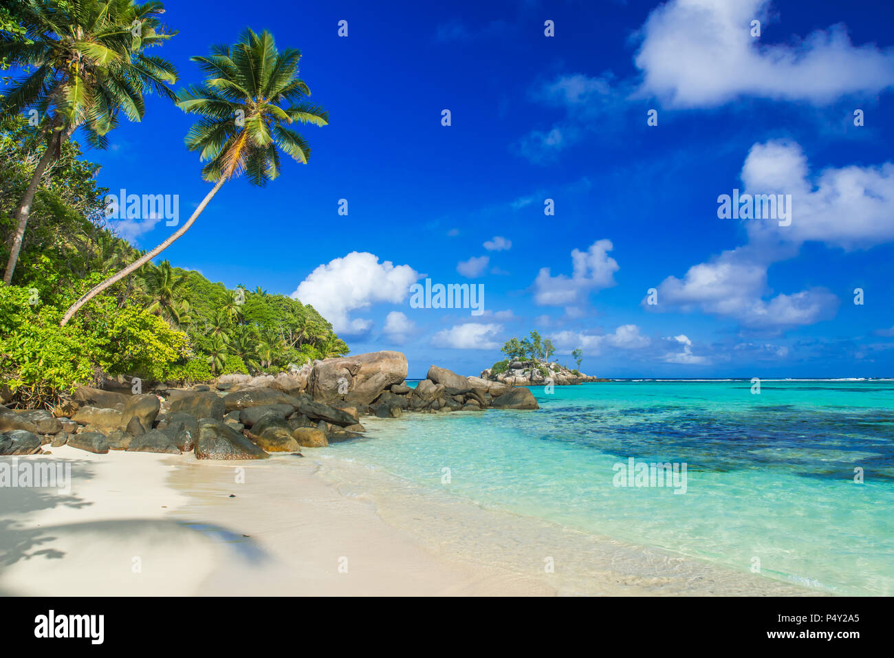 Beautiful beach Anse aux Pins Mahe, Seychelles Stock Photo Alamy