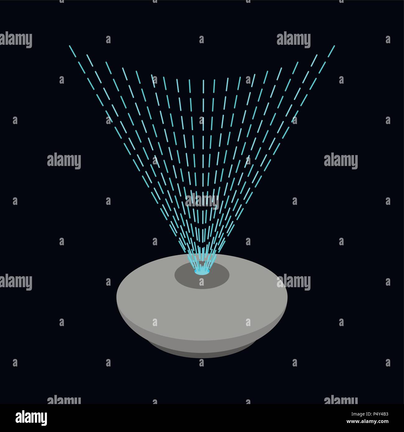 Hologram projector template. Rays of light. Vector illustration Stock ...