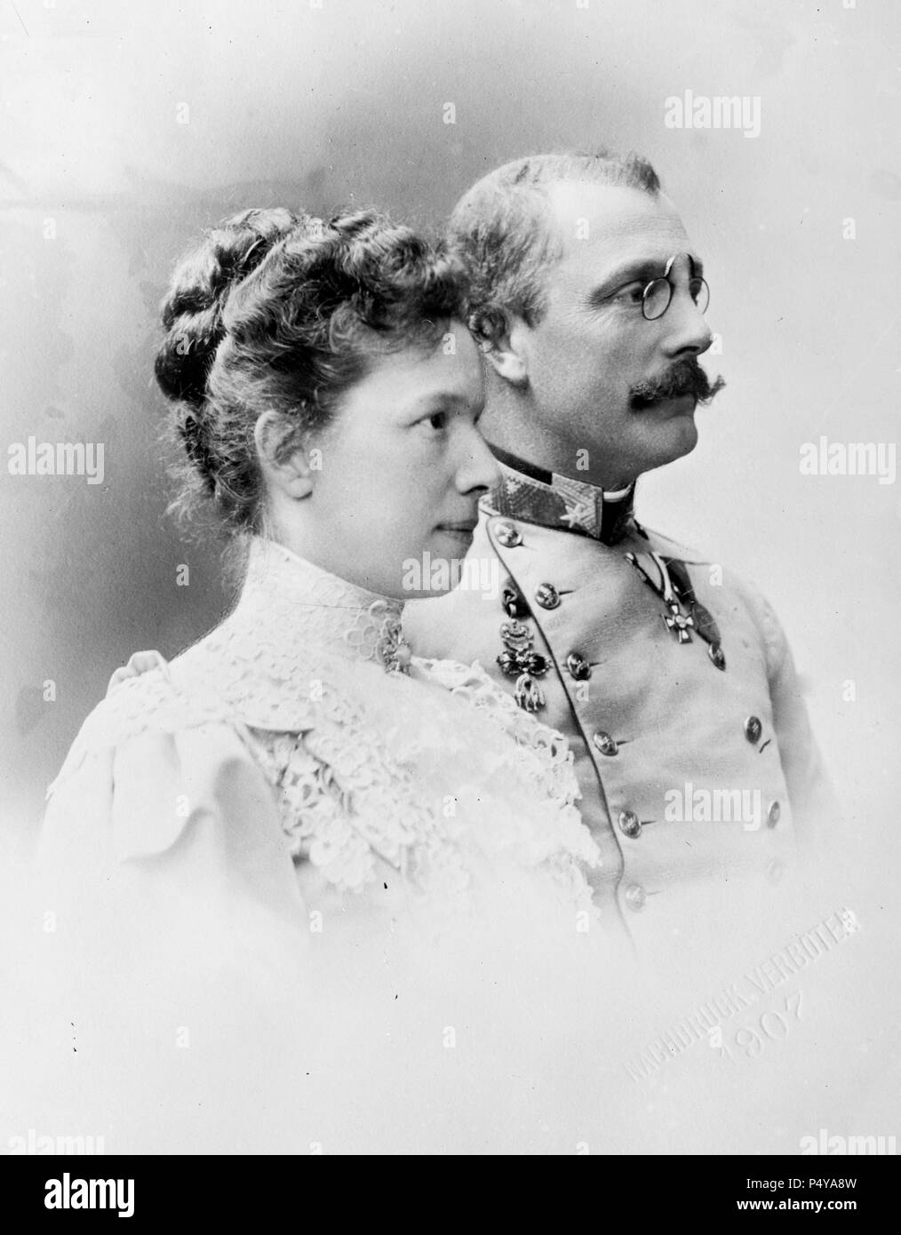 Archduke Franz Salvator of Austria, and Marie Valerie, Archduchess of Austria Stock Photo