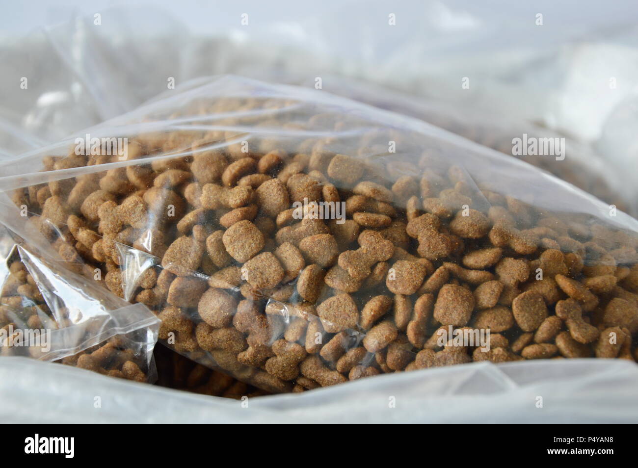 dog food plastic bag packing for sale in pet shop Stock Photo Alamy