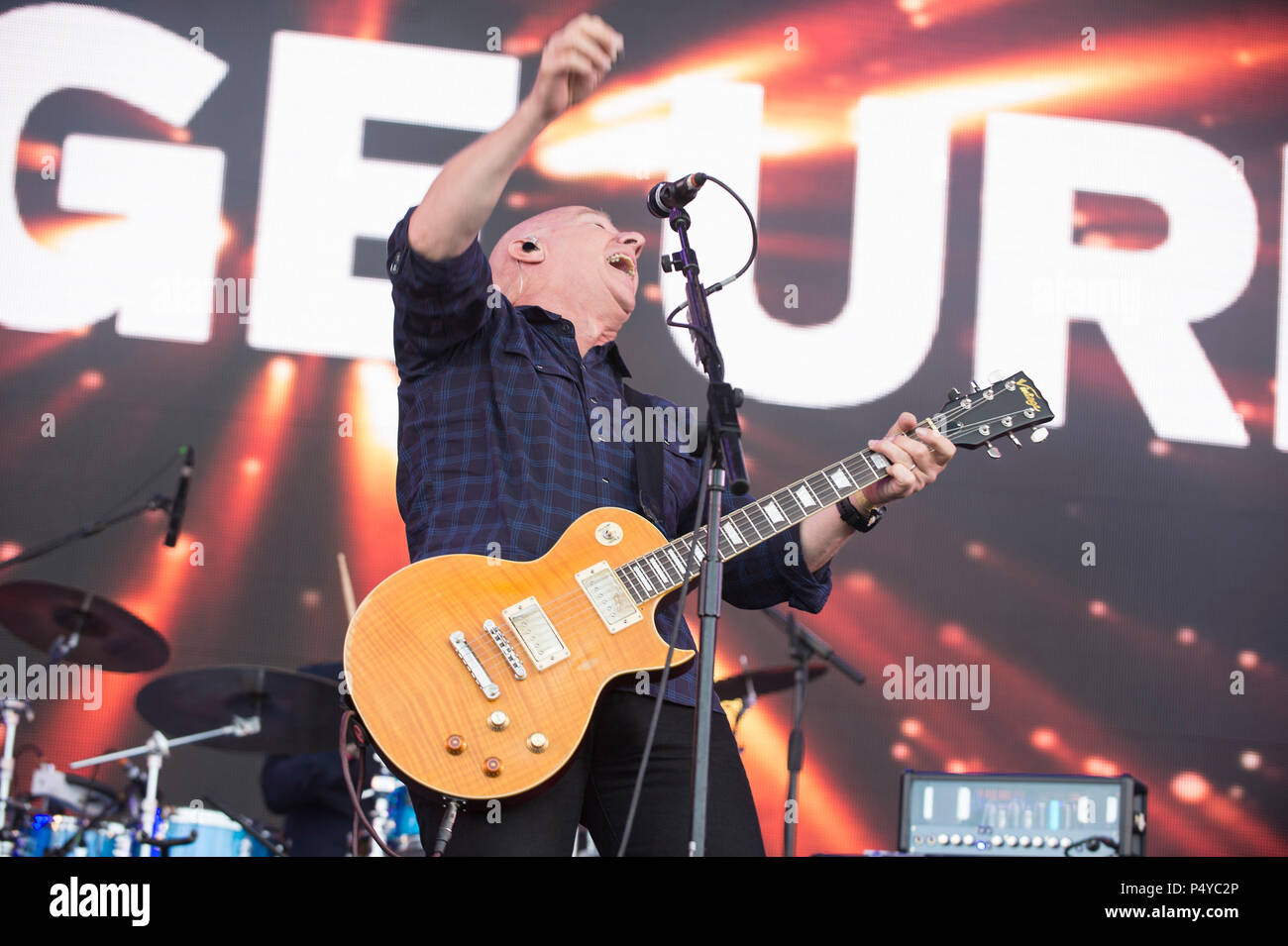 Edinburgh, UK. 23rd June 2018. Midge Are in concert at Lets Rock Scotland, Dalkeith Country Park, Edinburgh, Great Britain 23rd June 2018 Credit: Stuart Westwood/Alamy Live News Stock Photo