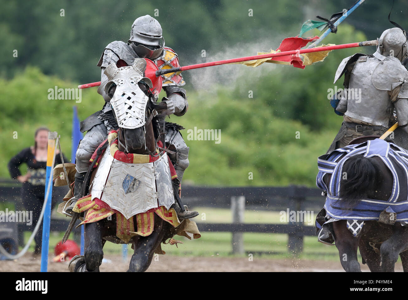 June 23rd 2018, Dorchester Ontario Canada, Oxford Renaissance Festival.  People from all over Ontario camee dressed up in their costumes.  This 2 day festival has a little something for everyone, From venders to archery to a real live joust. Luke Durda/Alamy Live news Stock Photo