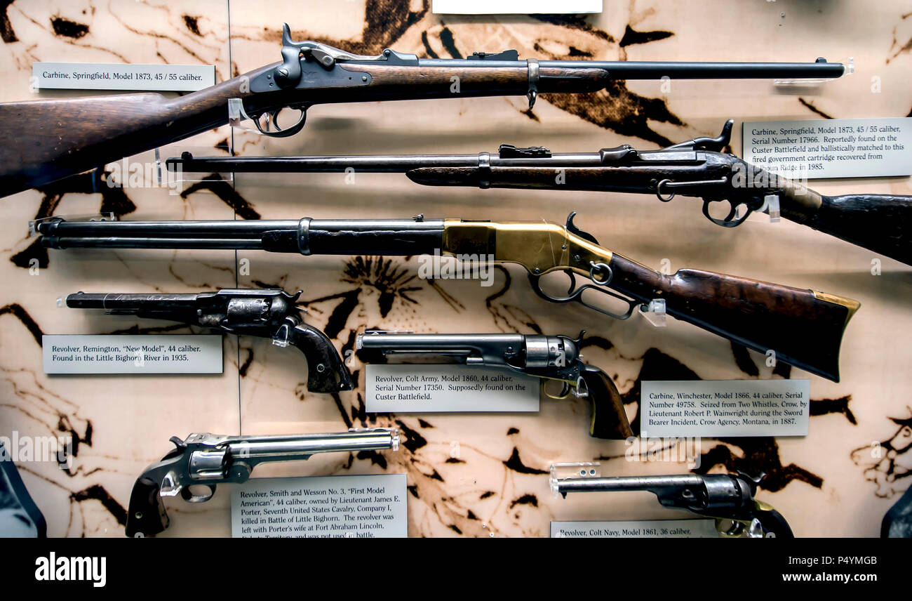 Crow Agency, Montana, USA. 22nd June, 2018. An exhibit at the Little