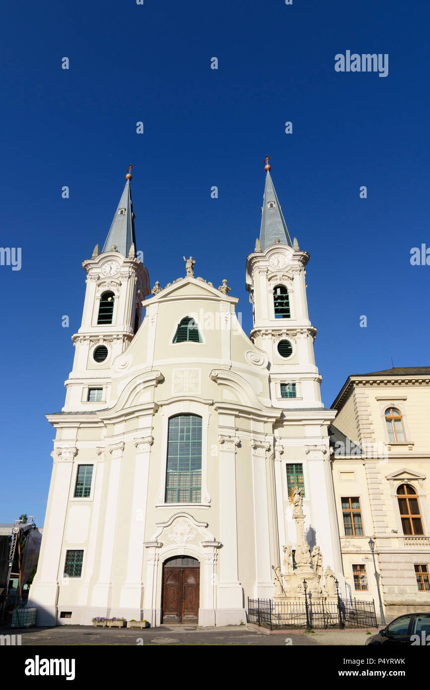 Esztergom (Gran): parish-church in Víziváros (Watertown) in Hungary, Komarom-Esztergom, Stock Photo