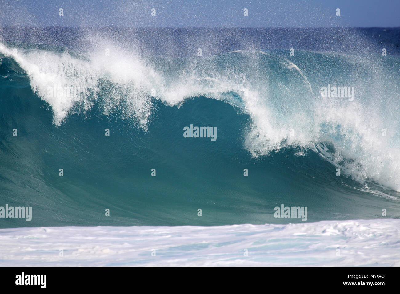 Big wave - Oahu, Hawaii Stock Photo - Alamy