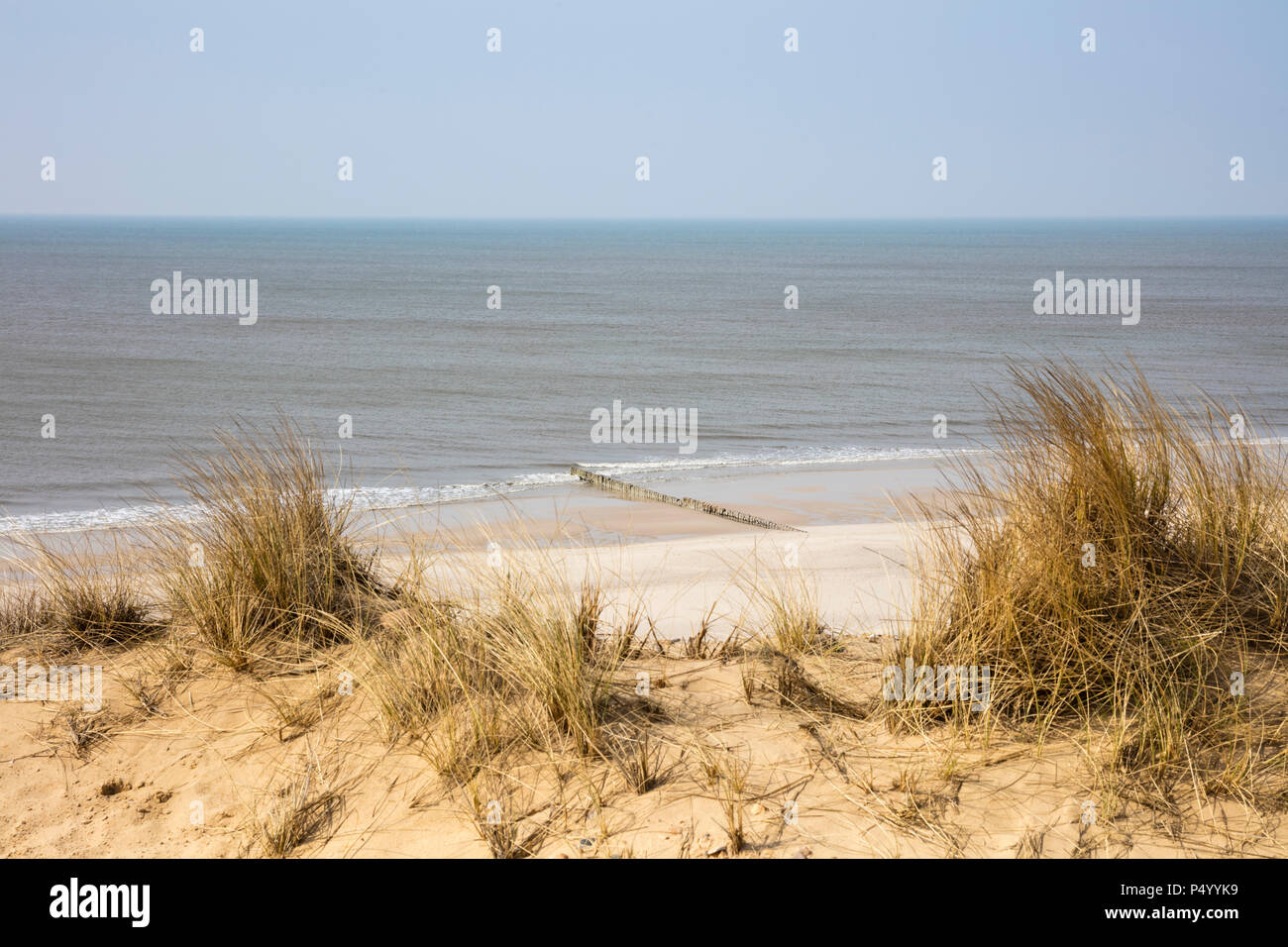 Germany, Schleswig-Holstein, North Frisian Islands, Sylt, view to beach at Rotes Kliff Stock Photo