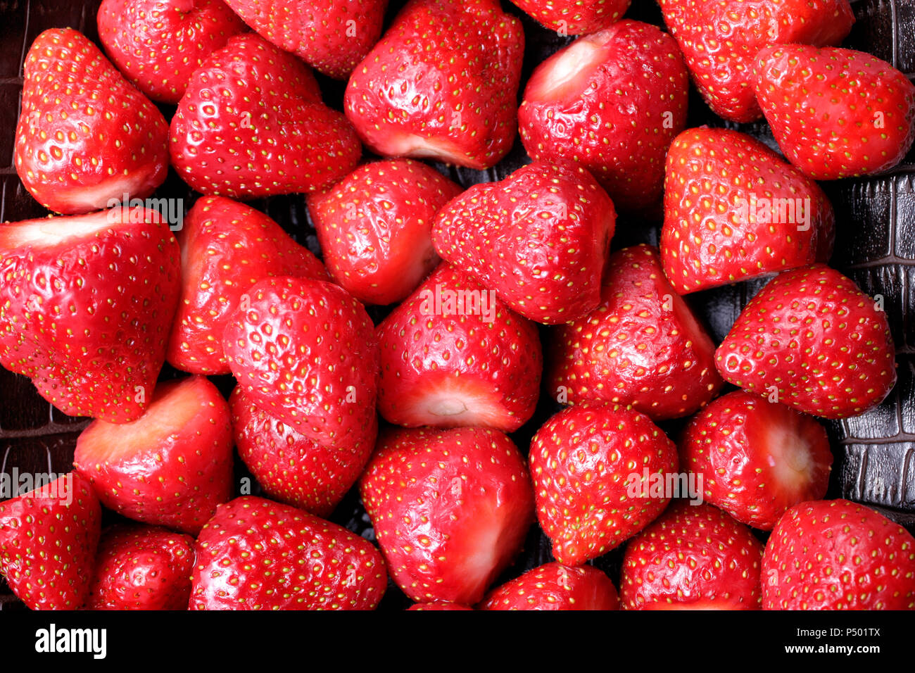 close up shot of strawberries Stock Photo - Alamy