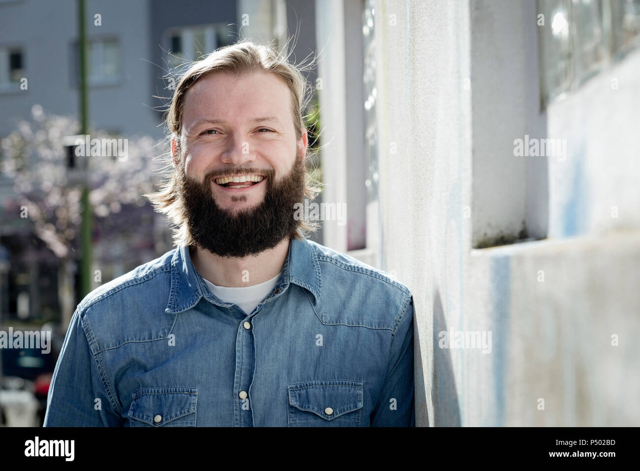 Funny bearded man wear hi-res stock photography and images - Alamy