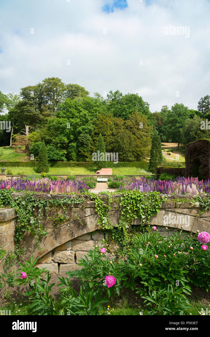Chatsworth gardens Stock Photo