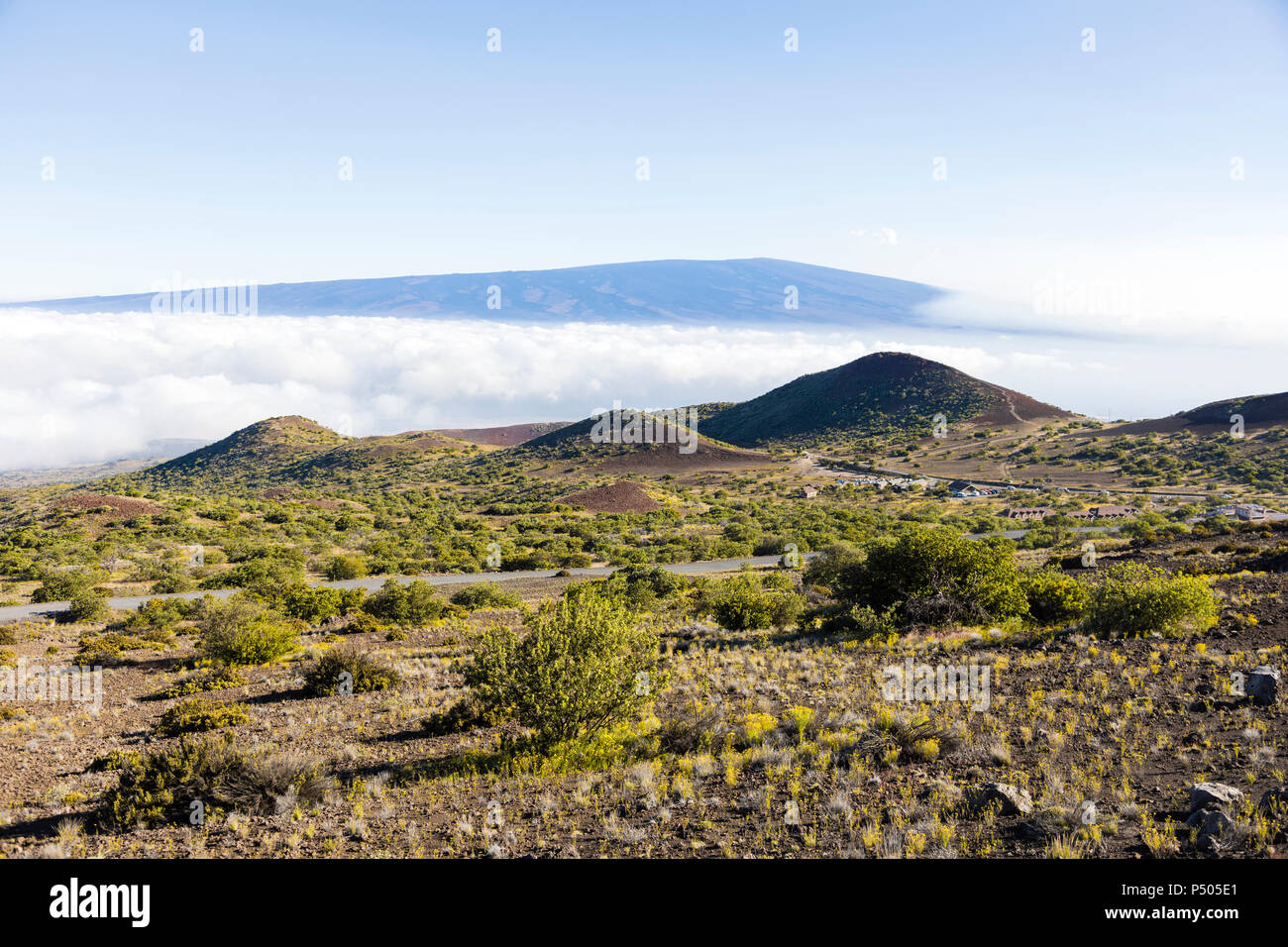 Breathtaking view of Mauna Loa volcano on the Big Island of Hawaii. The