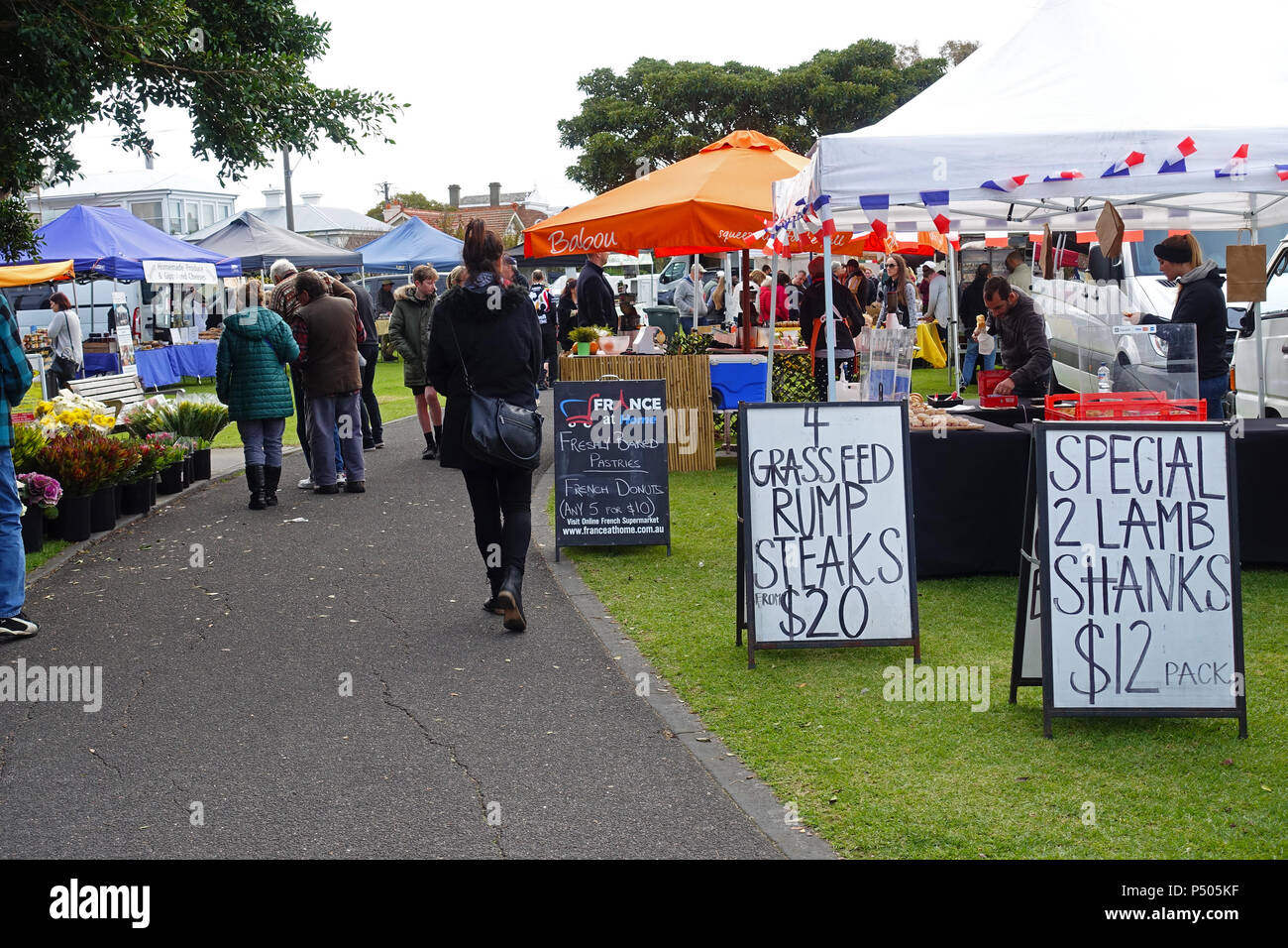 Williamstown Farmers Market Stock Photo Alamy