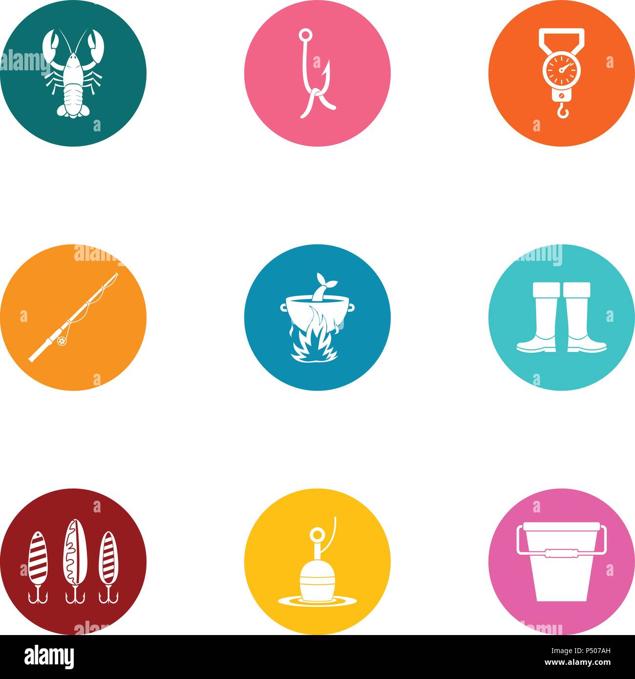 Water instruction icons set, flat style Stock Vector Image & Art - Alamy