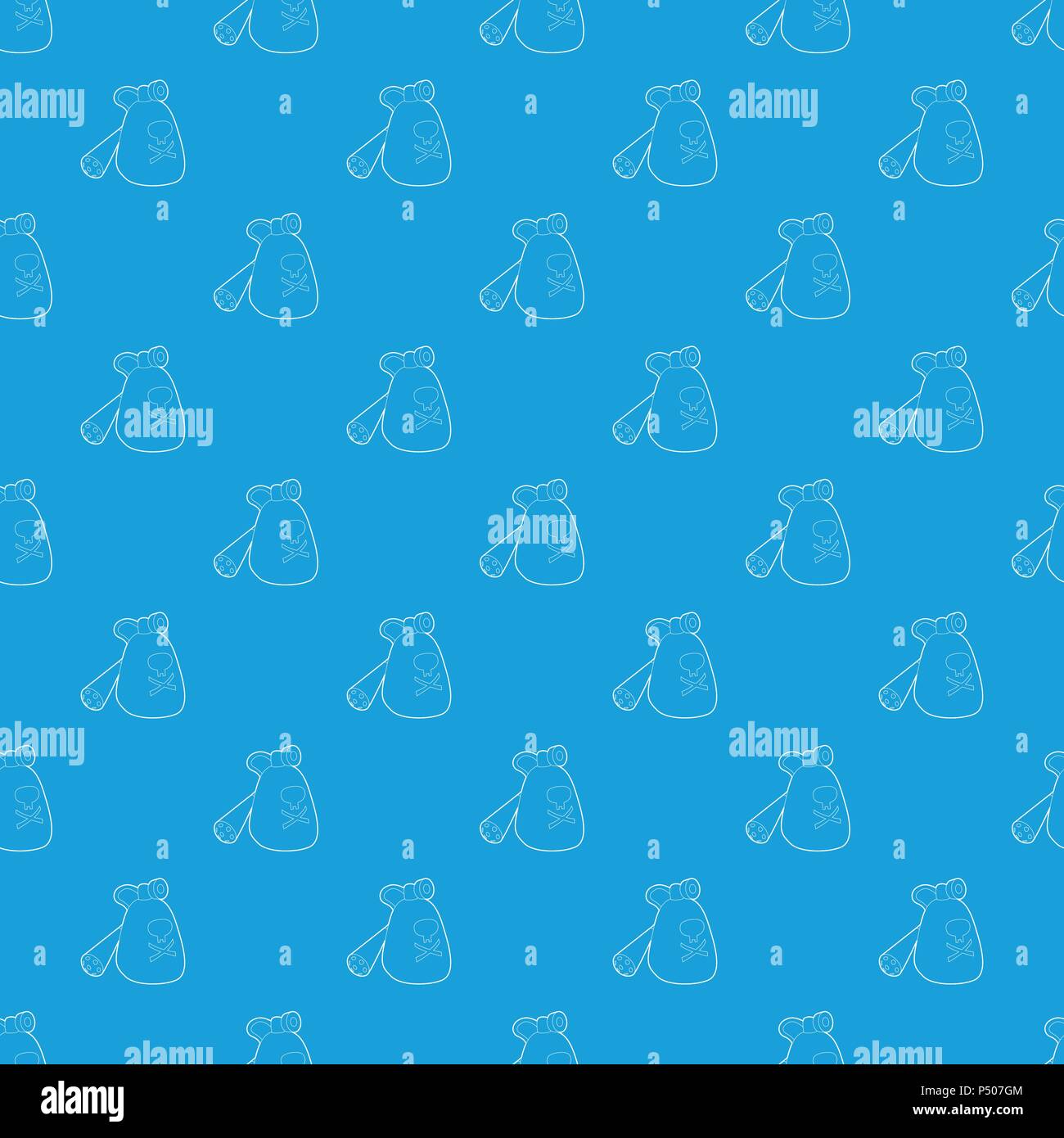 Insecticide device pattern vector seamless blue Stock Vector