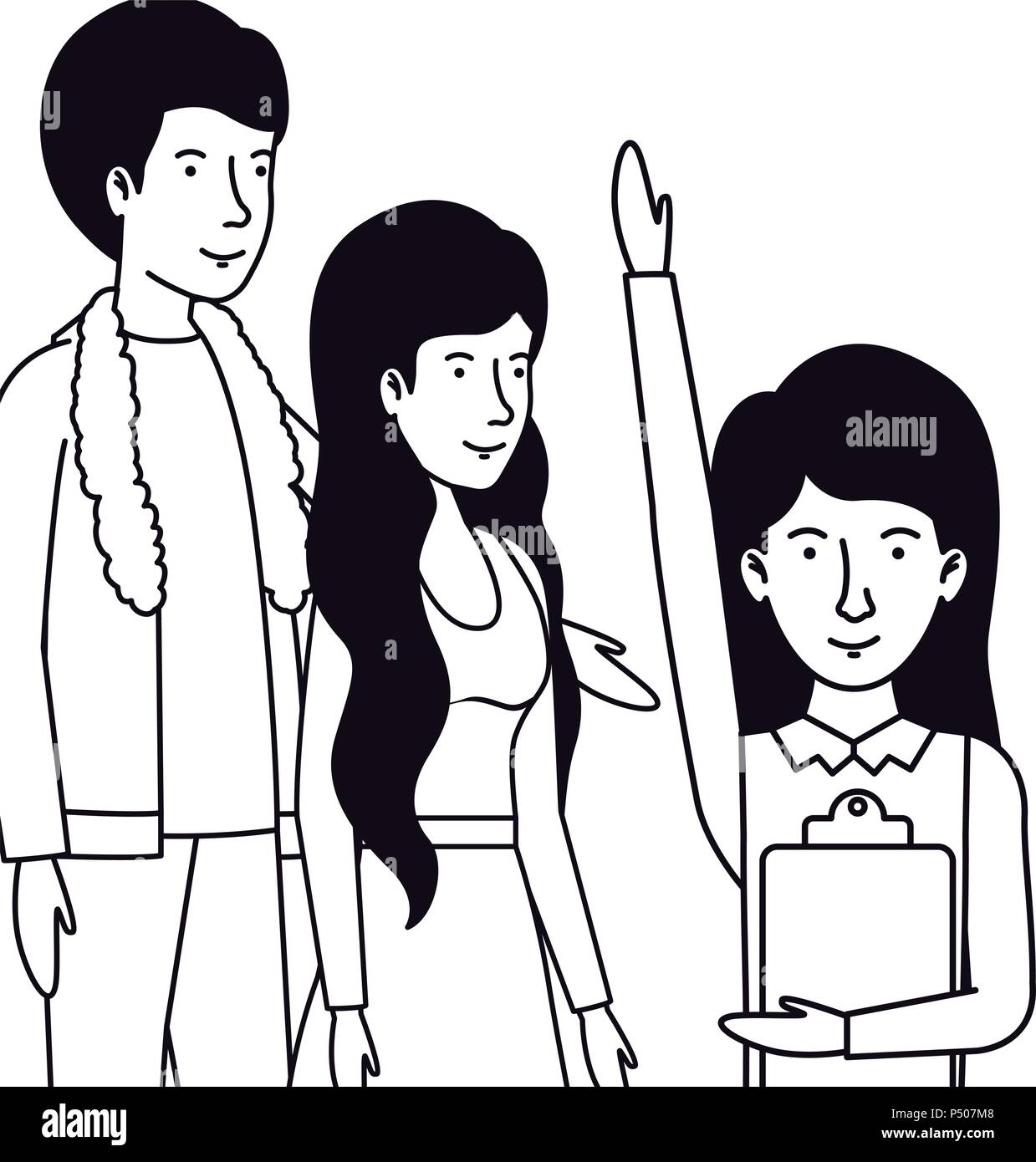 group of friends characters Stock Vector Image & Art Alamy