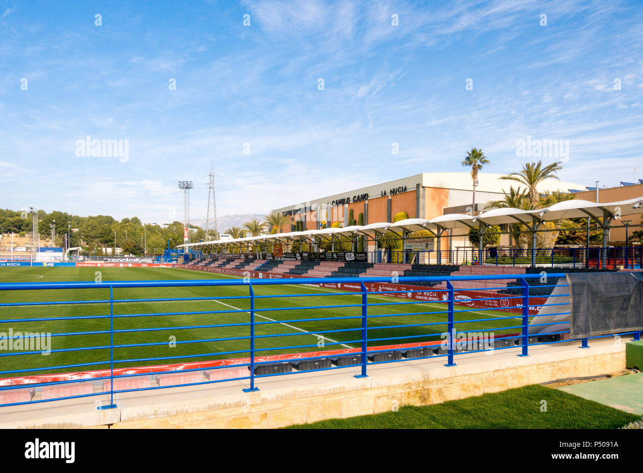 Sport center Ciutat Esportiva Camilo Cano in La Nucia, Spain. Stock Photo