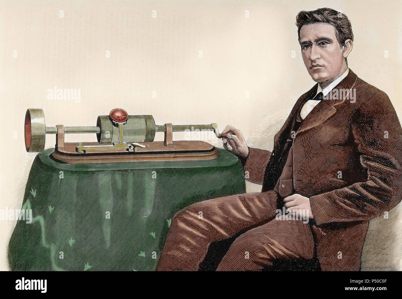 Edison, Thomas Alva (1847-1931). American Inventor. Nineteenth-century ...