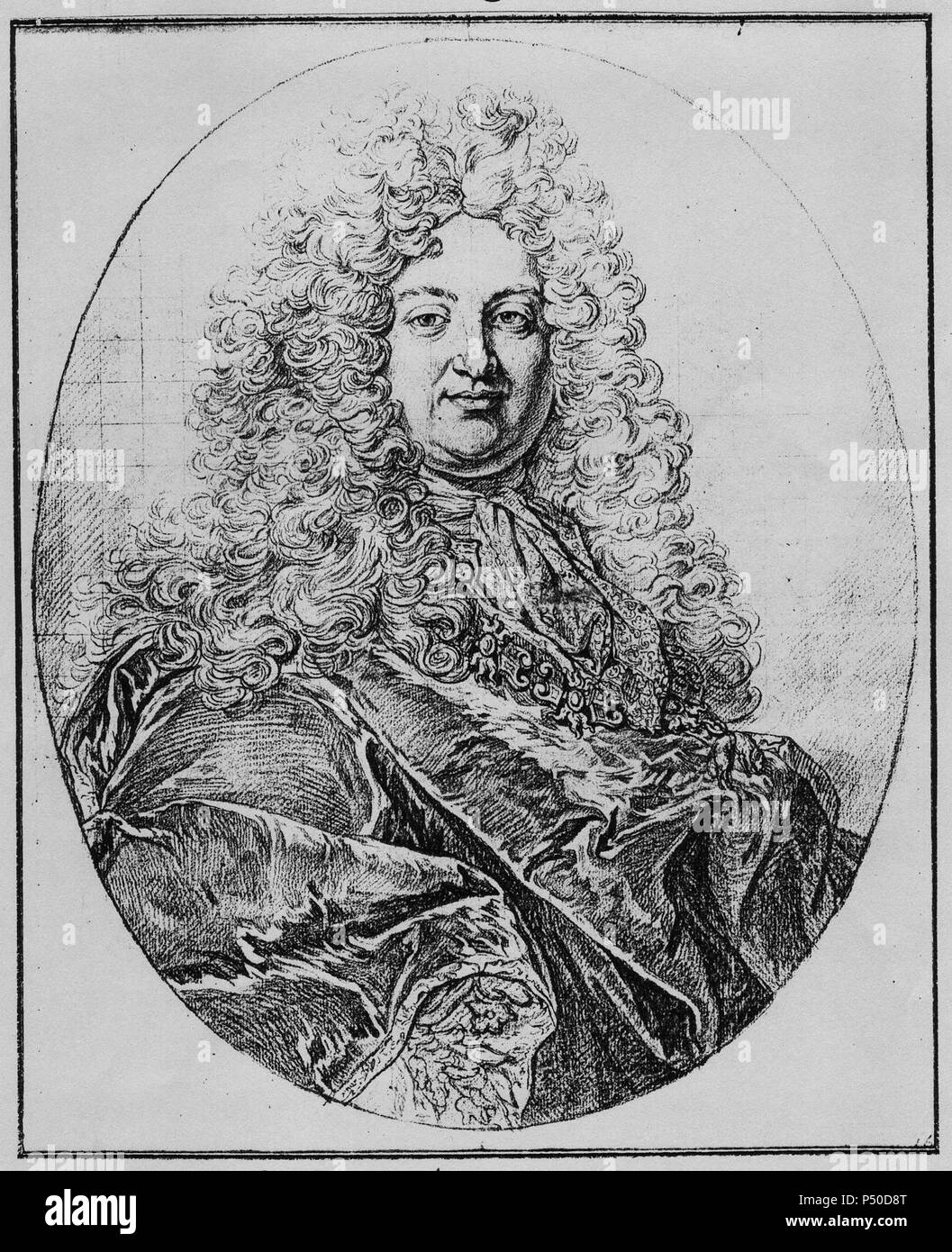 1701 comte von Sinzendorf (dessin Stock Photo Alamy