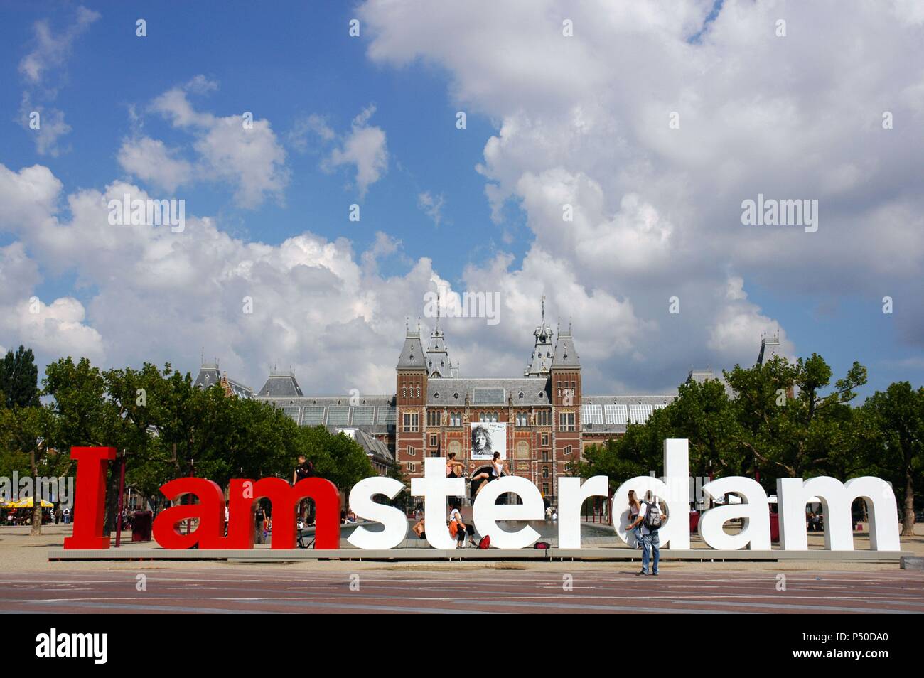 Holland. Amsterdam. I amsterdam sculpture at Museum Square Stock Photo -  Alamy