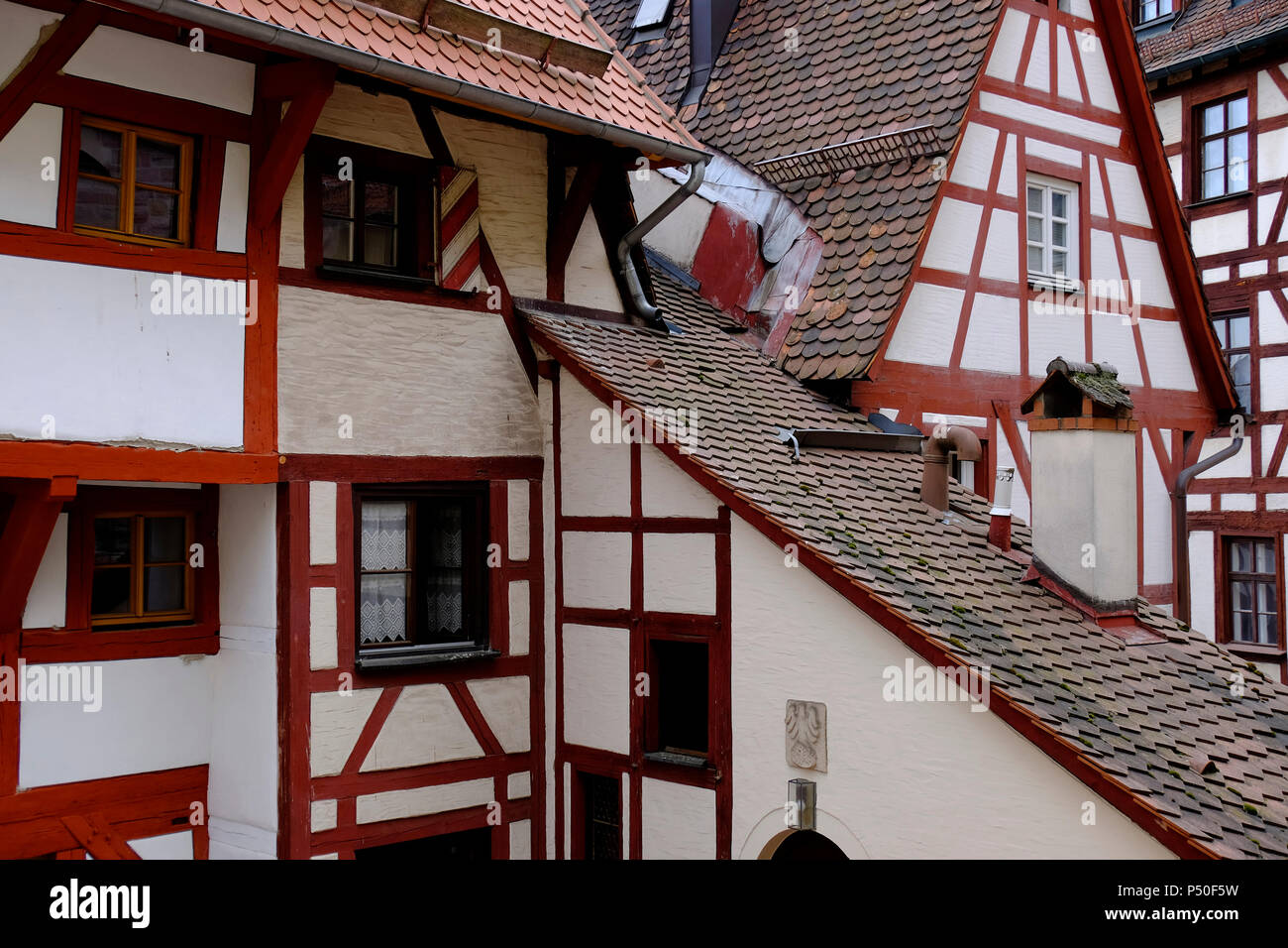 Timbered houses in Nuremberg, Germany Stock Photo Alamy