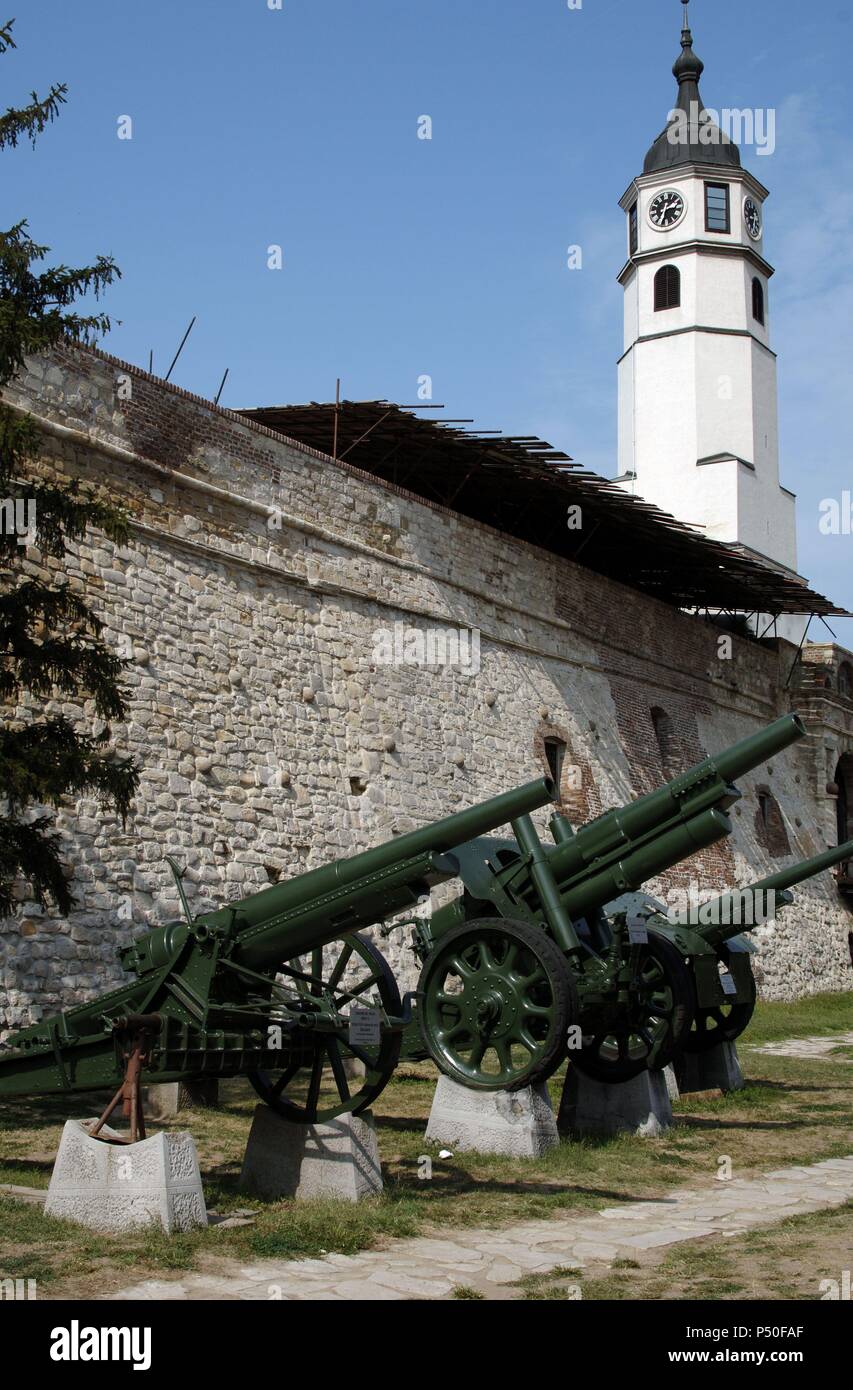 Serbia. Belgrade. Cannons. Military Museum. Exterior. Stock Photo