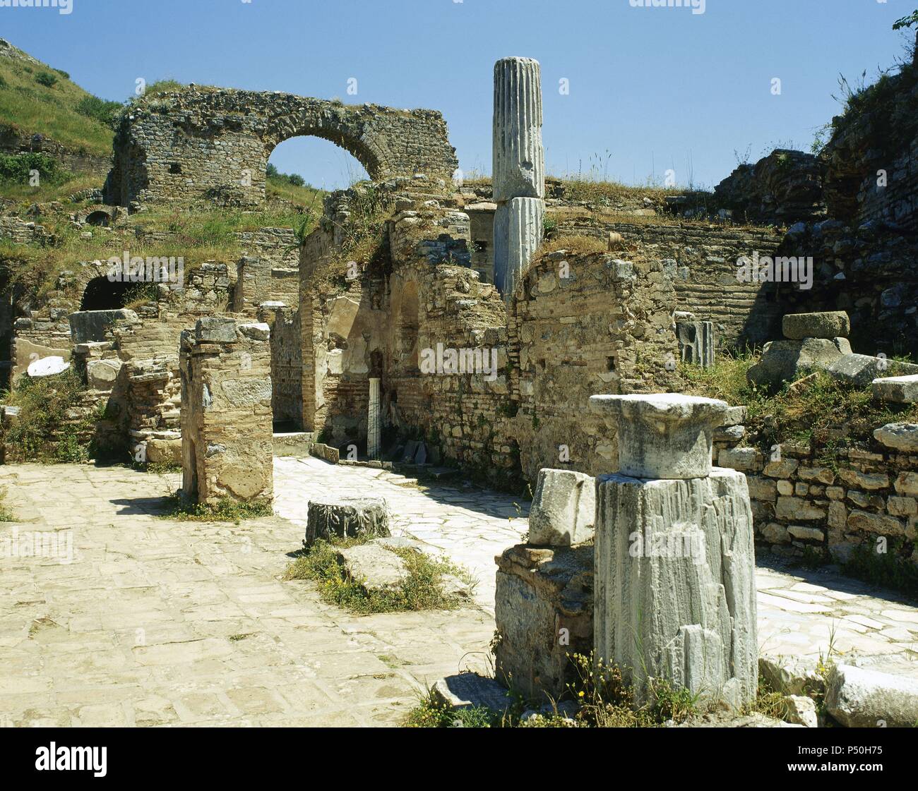 Turkey. Ephesus. Greek and Roman city. Ruins of brothel (lupanare). 2nd
