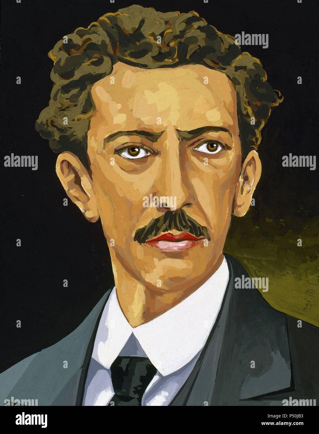 Manuel Acuna (18491873). Mexican poet Stock Photo Alamy